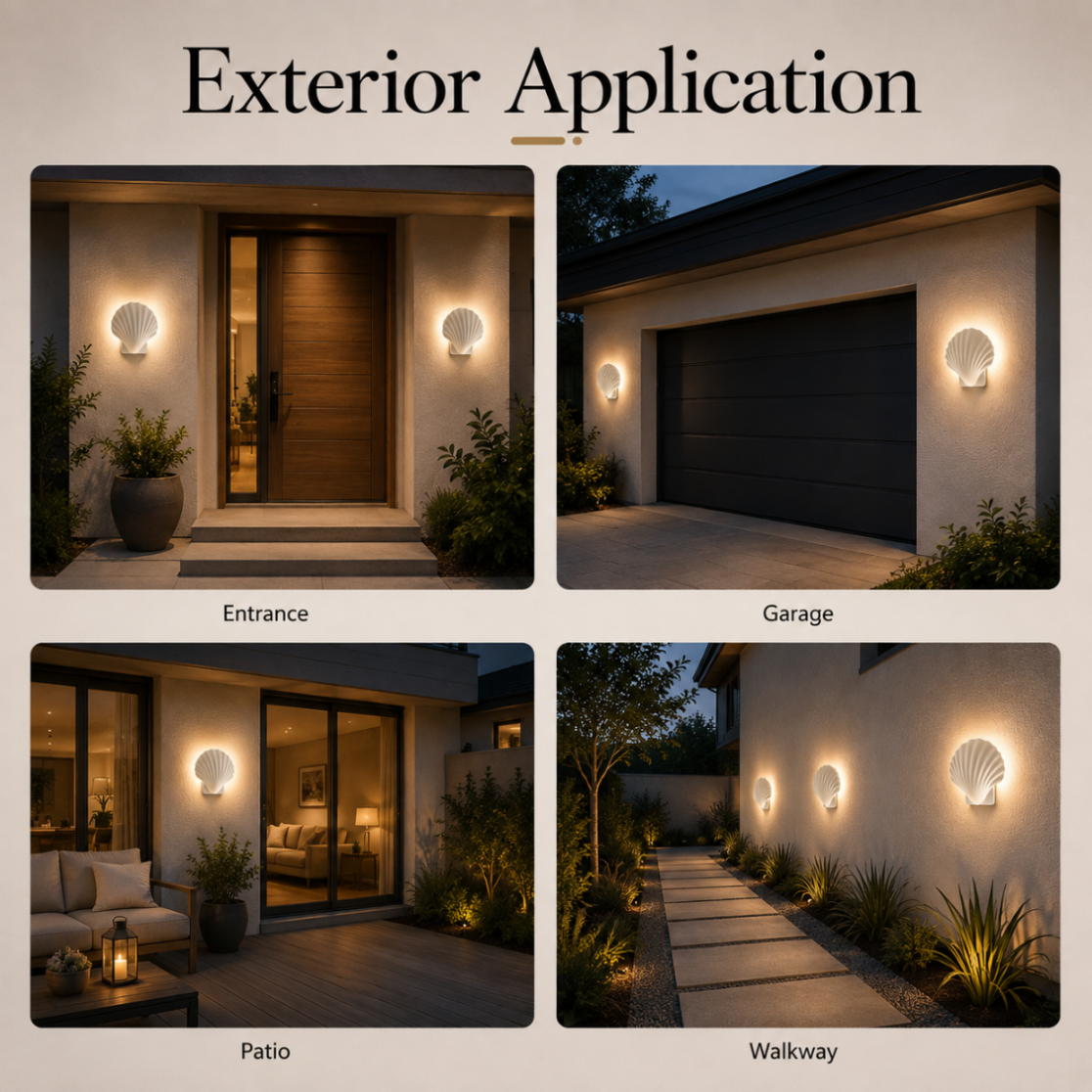 Aplică LED de exterior, 5 W, albă, cu 3 temperaturi de culoare