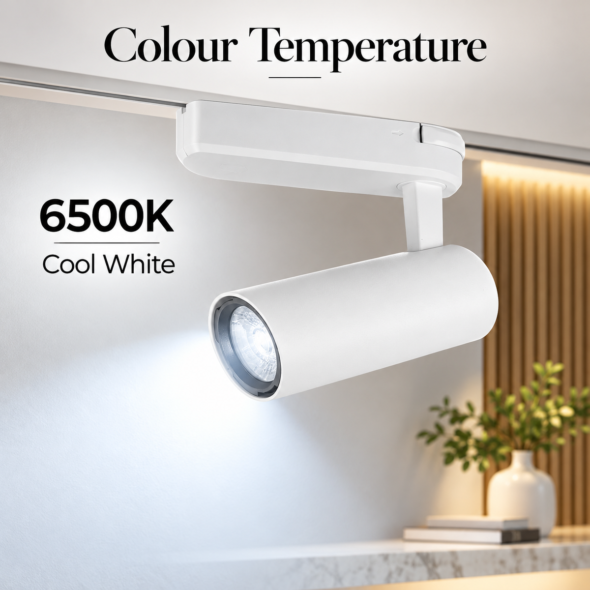 Proiector LED 35 W, lumină albă rece 6500 K, carcasă albă