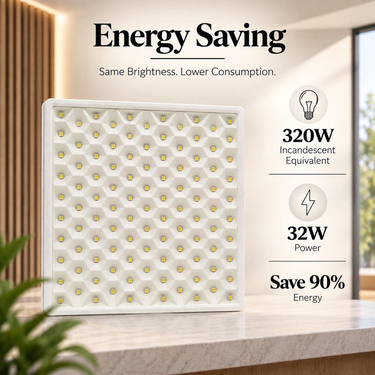 Spot LED încastrat alb, 32 W, 3200 lm, 3 culori, 17 cm