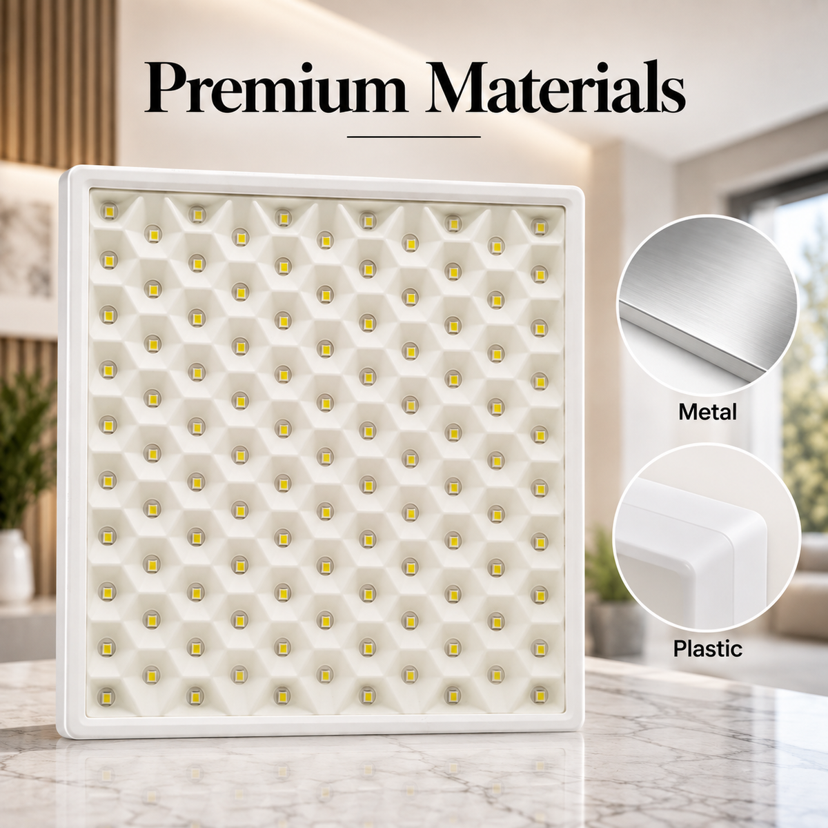 Spot LED încastrat alb, 17 cm, 22 W, 2200 lm, 3 culori de lumină