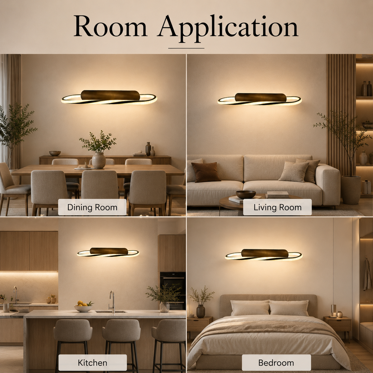 Aplică LED de perete, 12 W, 1500 lm, albă, cu 3 culori de lumină