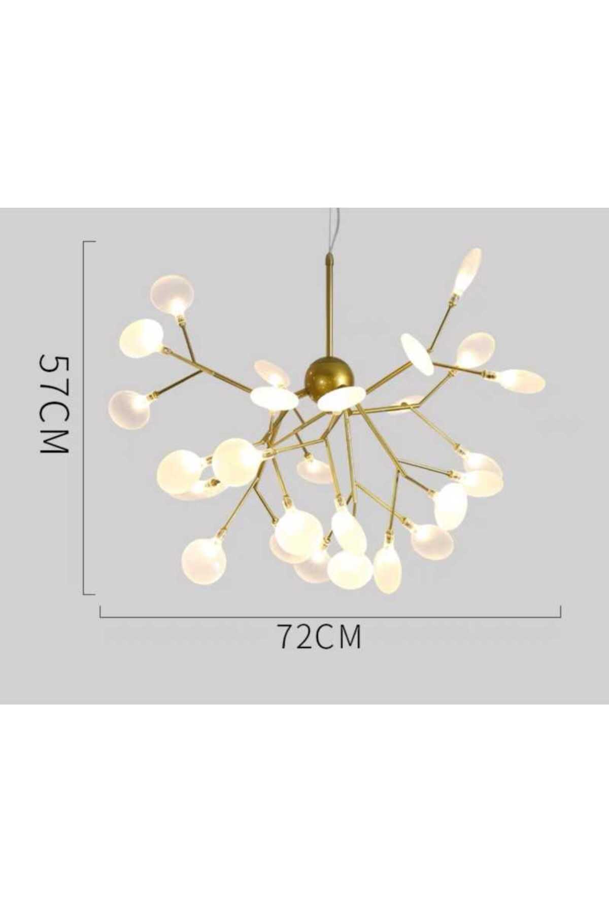 Candelabru decorativ cu 36 de becuri LED G4, 72 W, alb, 36 cm