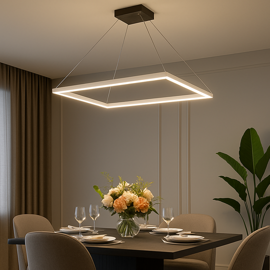 Pendul LED alb, 60 × 30 cm, cu telecomandă