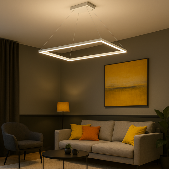 Pendul LED alb, 60 × 30 cm, cu telecomandă