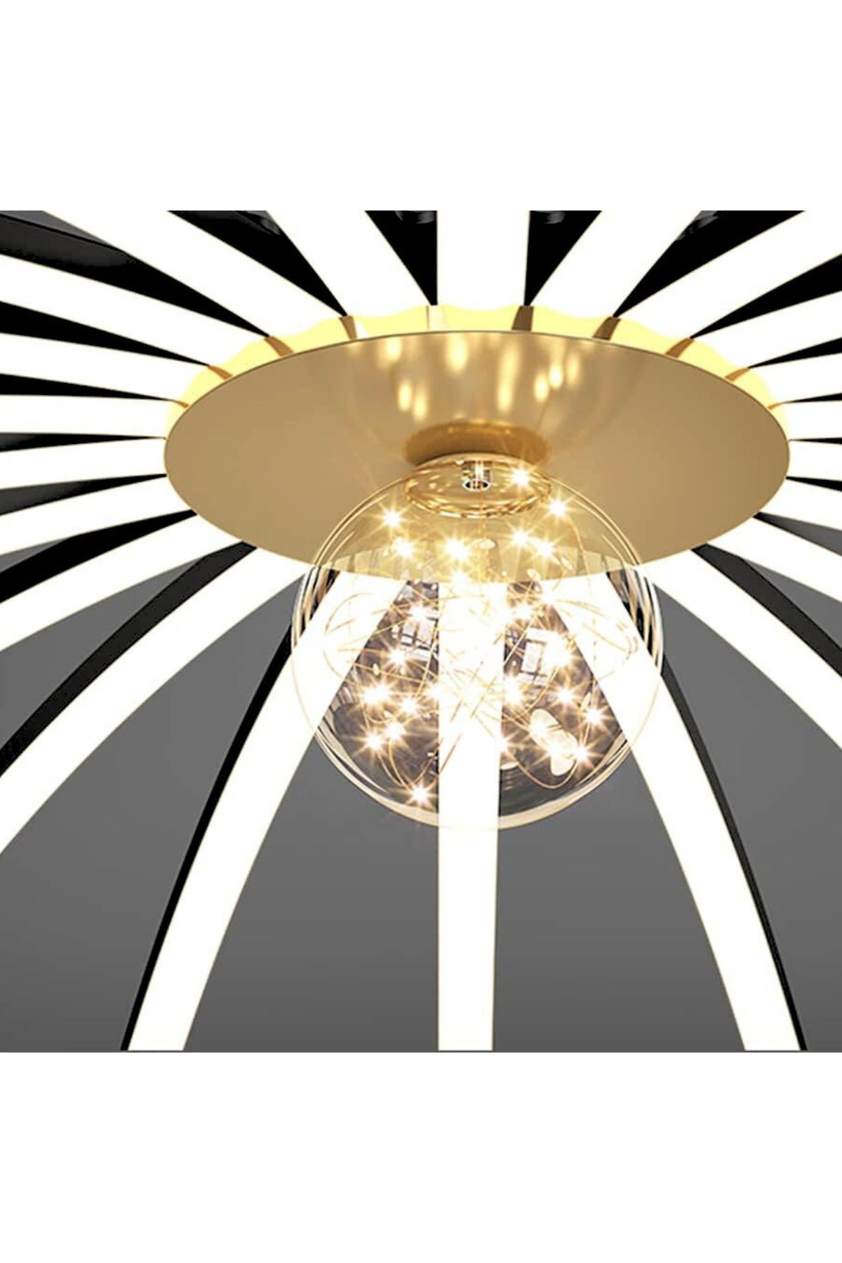Plafonieră LED 90 cm, dimabilă Wi-Fi cu telecomandă, 3 nuanțe de lumină