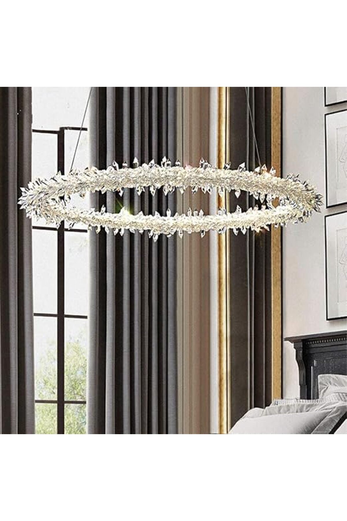 Plafonieră LED 40 cm, dimabilă Wi-Fi, telecomandă, 3 temperaturi de culoare