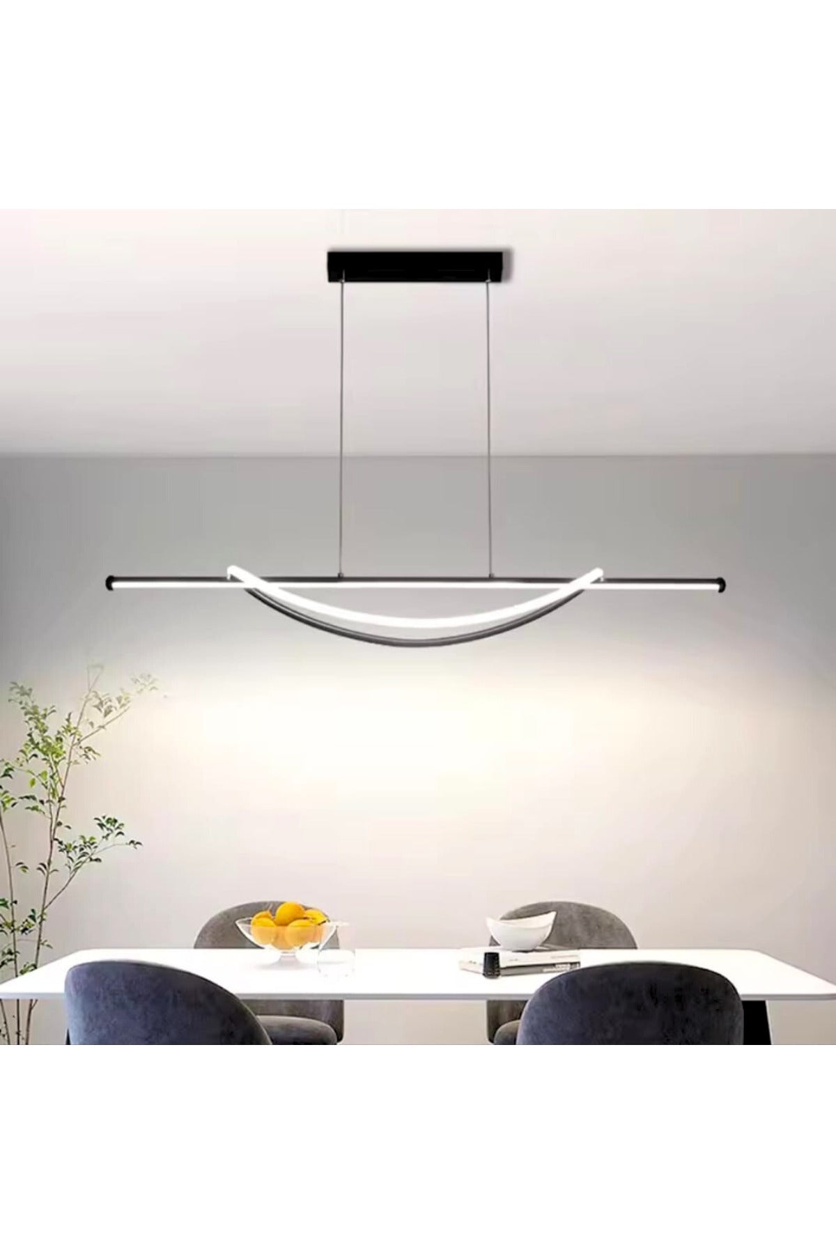Plafonieră LED 92 W, dimabilă, cu telecomandă, albă, 4500 lm