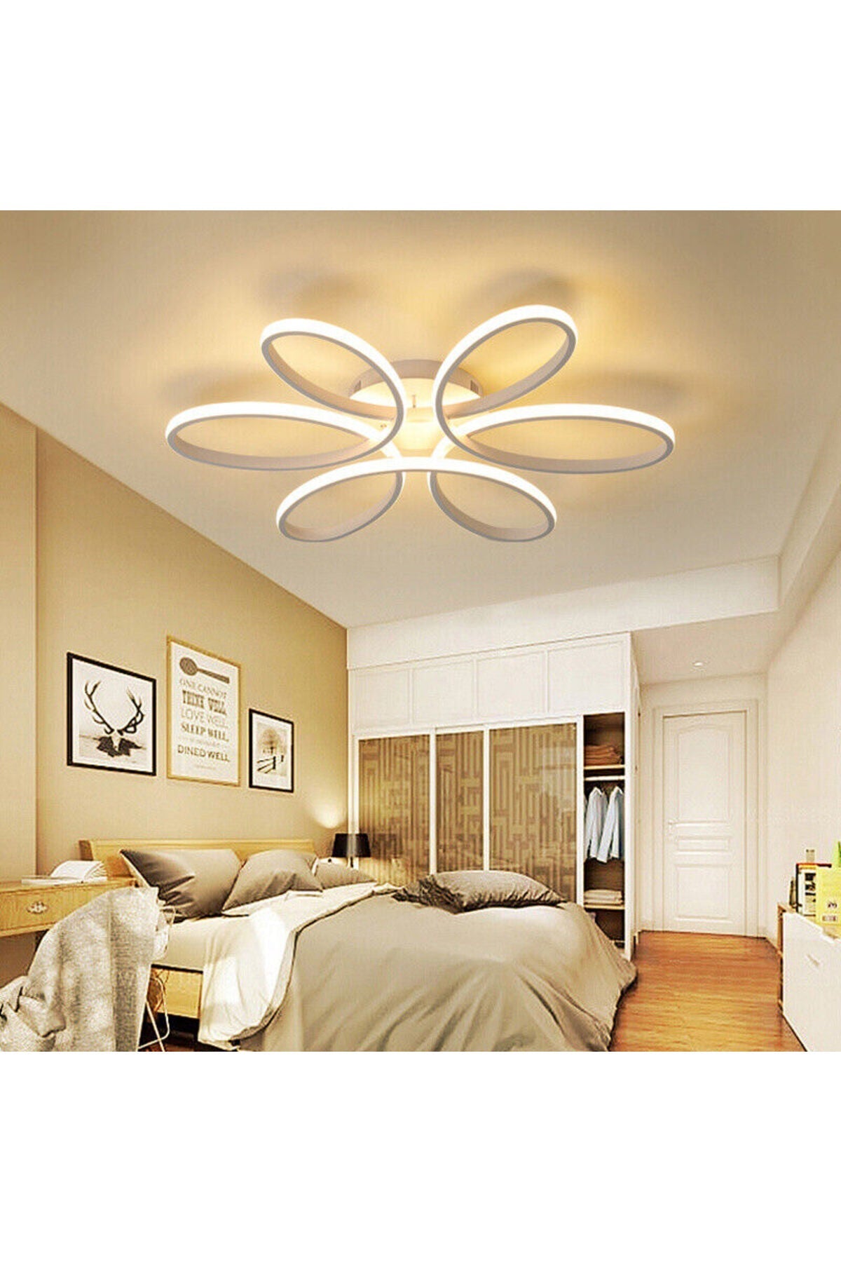Plafonieră LED DAISY, 120 W, 5000 lm, dimabilă, cu telecomandă, 48 cm