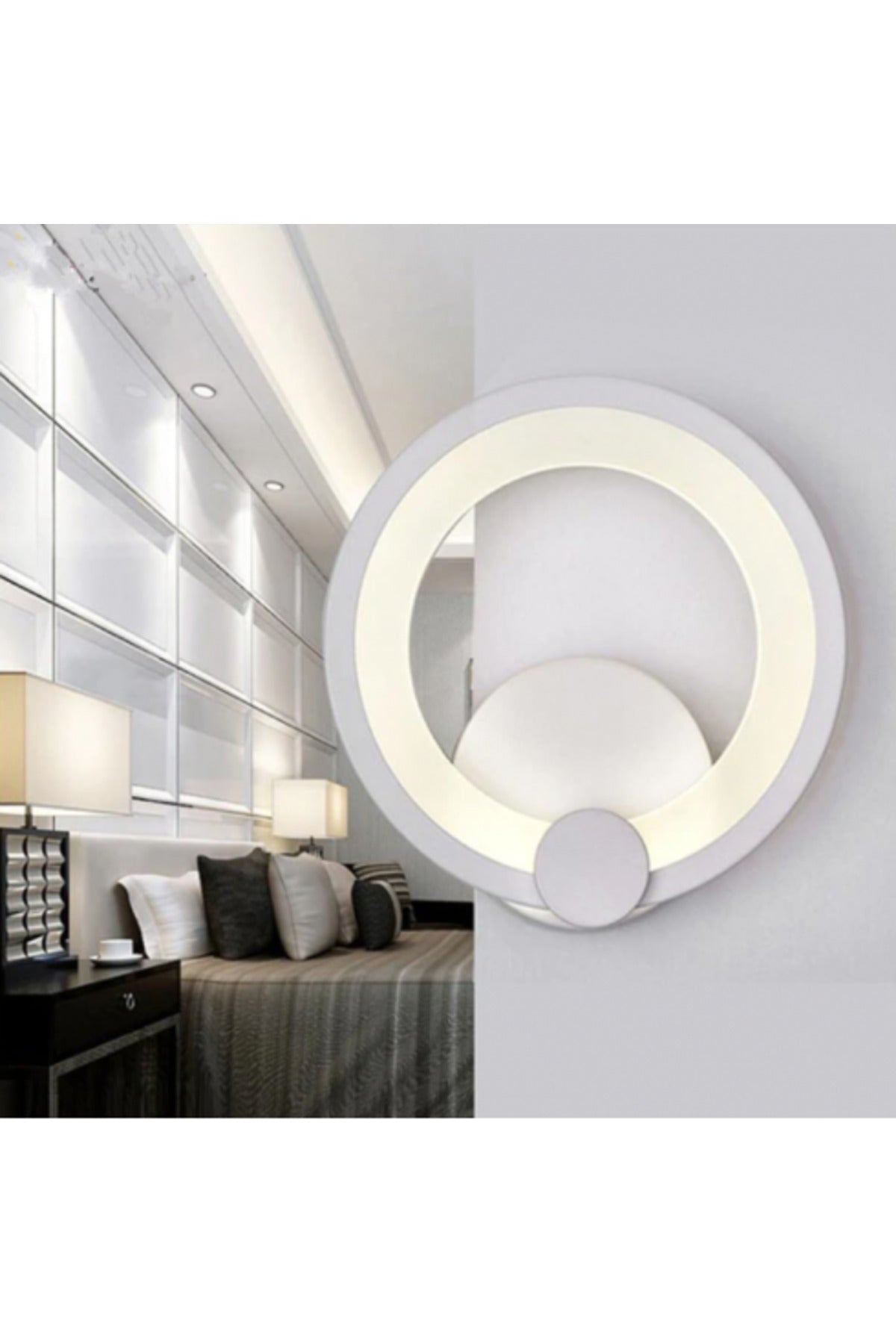 Aplică LED rotundă albă, dimabilă, cu 3 culori de lumină, 900 lm