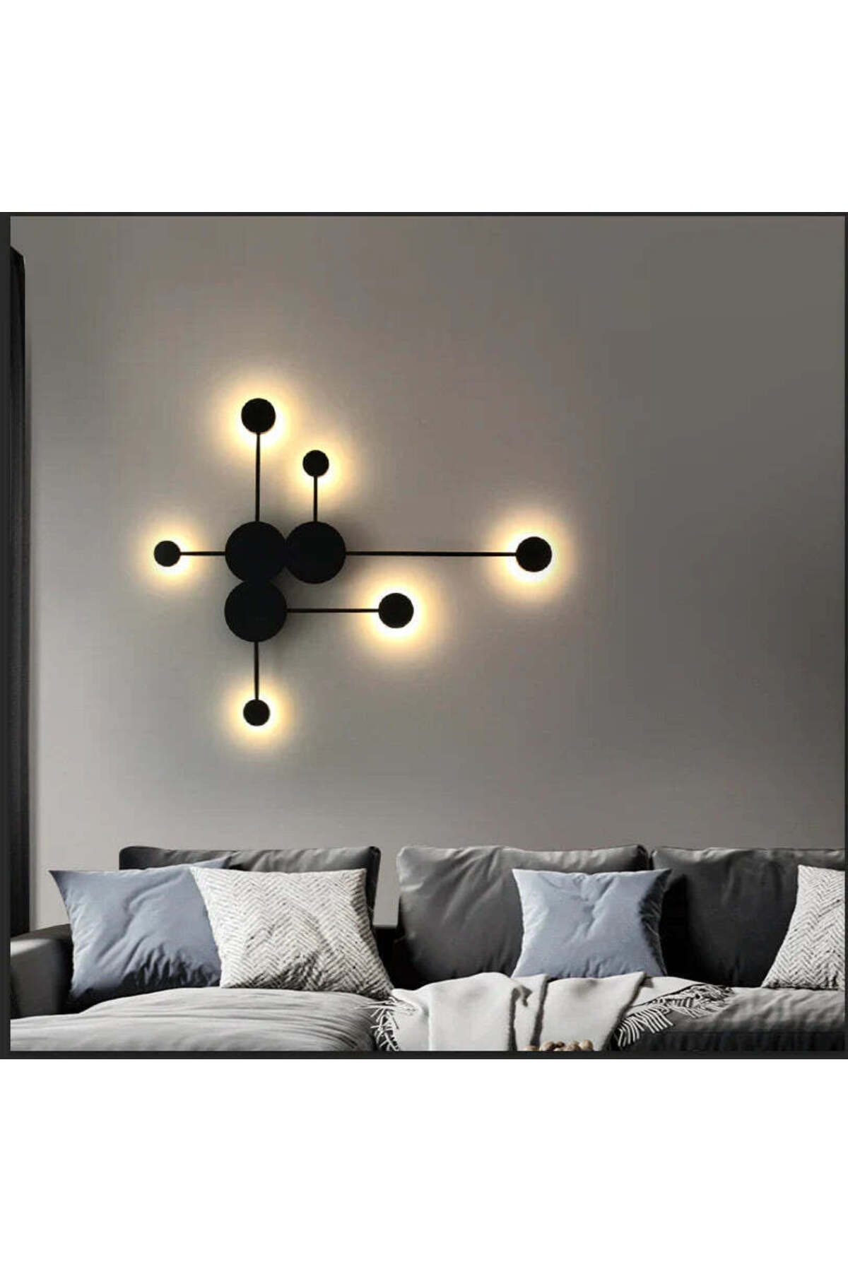 Lampă LED de perete neagră, 3 temperaturi de culoare, 2000 lm, IP21