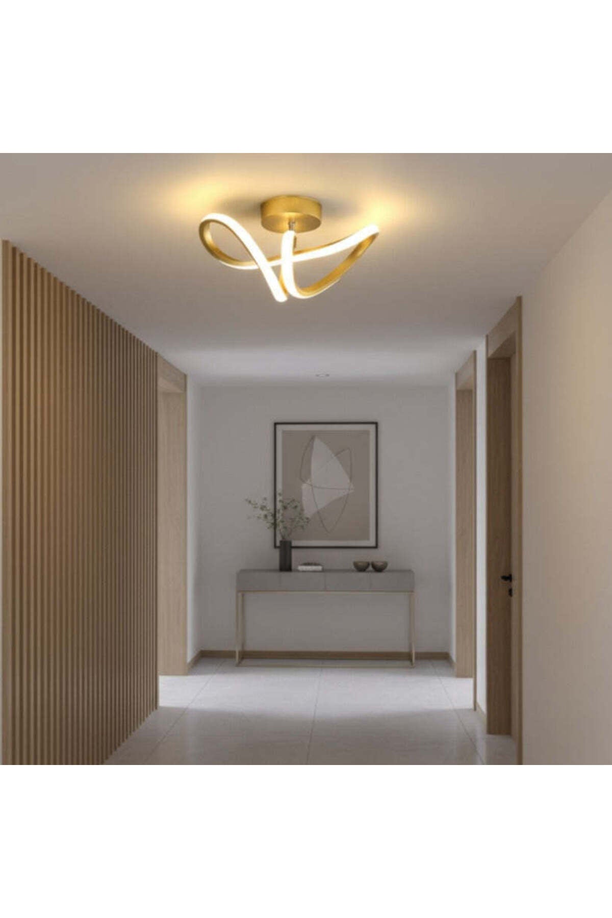 Aplică LED aurie pentru perete, 2500 lm, IP21, 300 mm