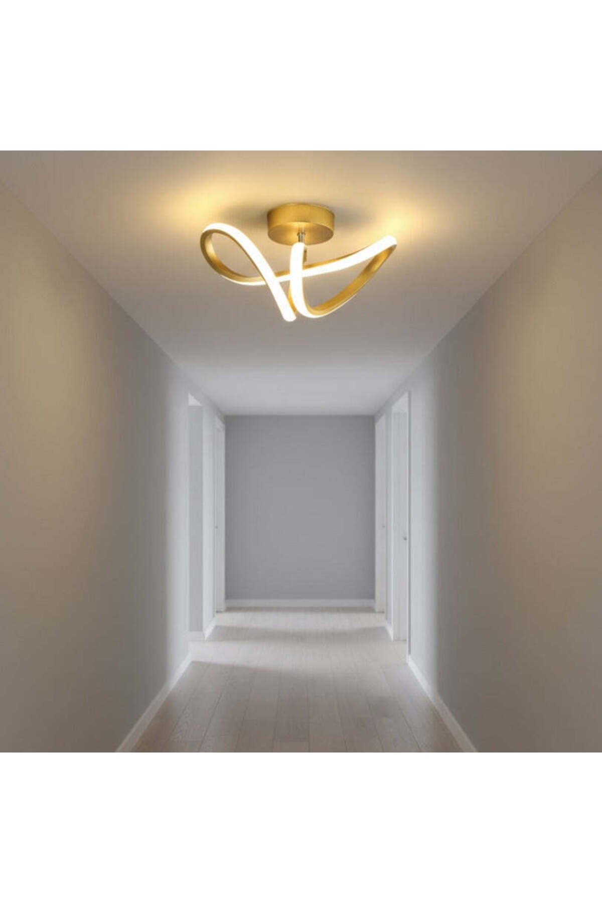 Aplică LED aurie pentru perete, 2500 lm, IP21, 300 mm
