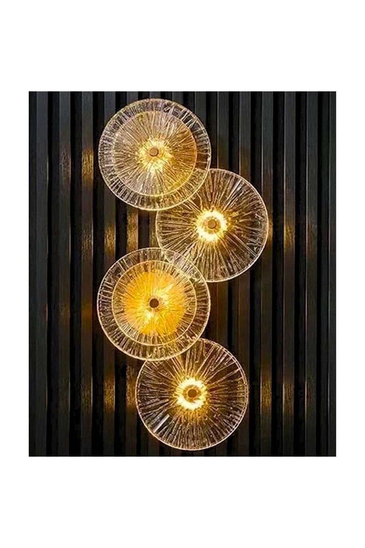 Aplica LED CITRA aurie din sticlă, 18 W, 3 temperaturi de culoare