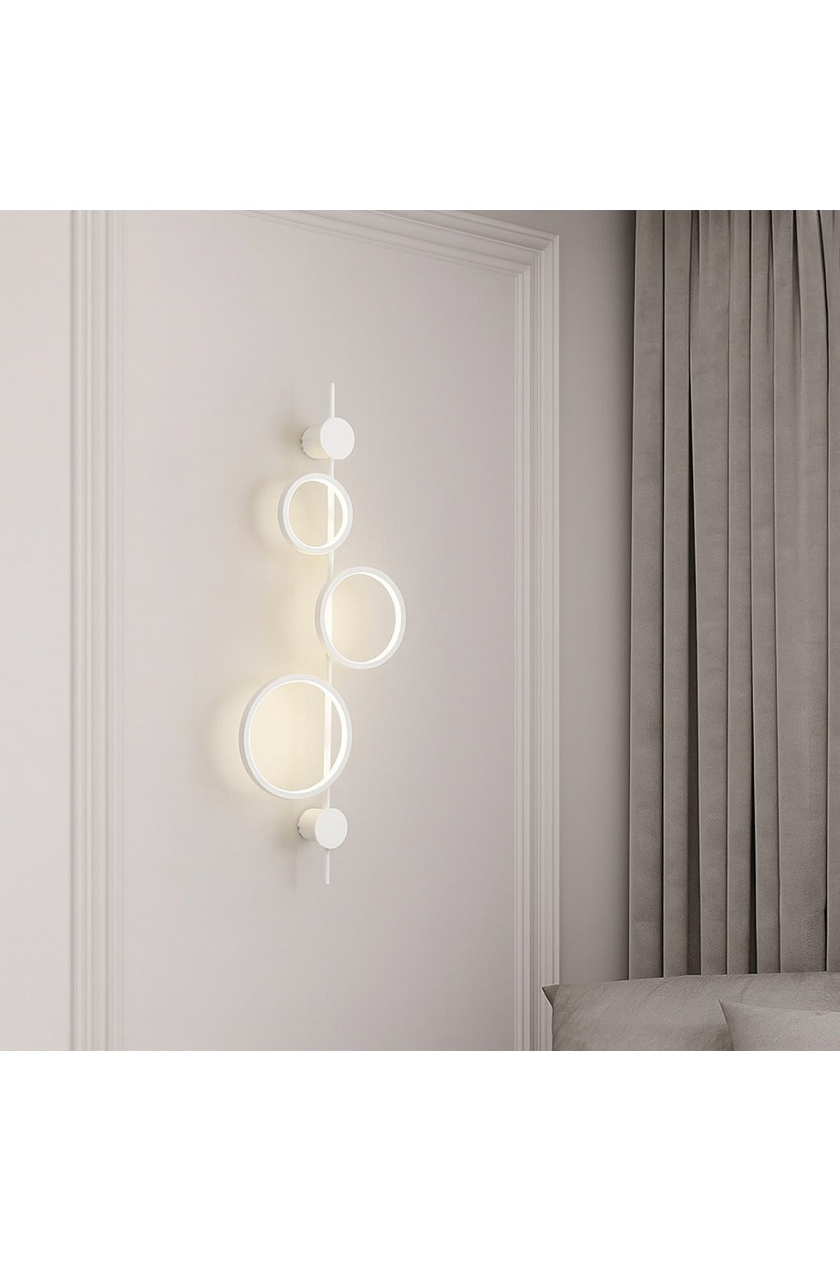 Aplică LED de perete albă, 40 W, 3 culori, 1320 lm, IP20