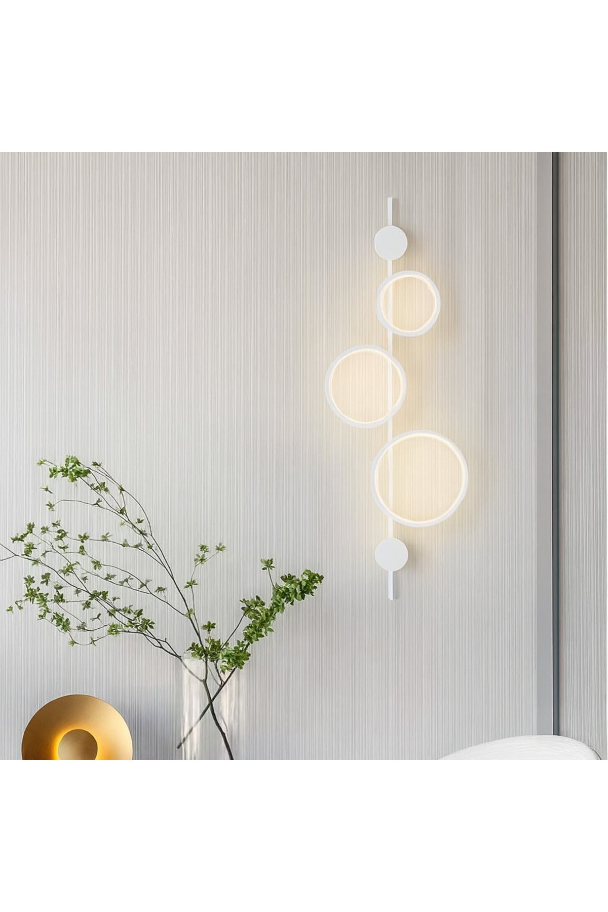 Aplică LED de perete albă, 40 W, 3 culori, 1320 lm, IP20