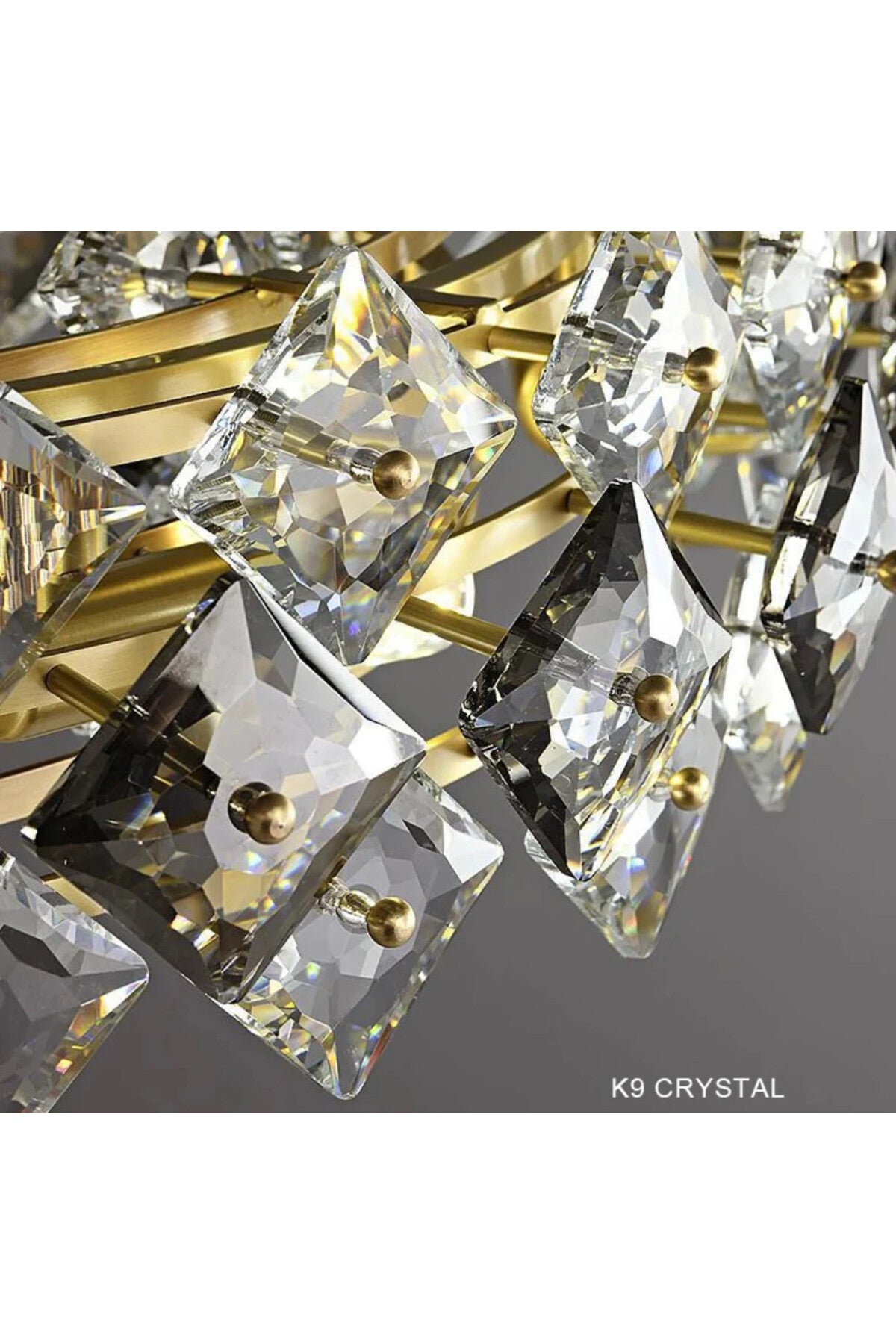 Lustră modernă din cristal, 80 × 30 cm