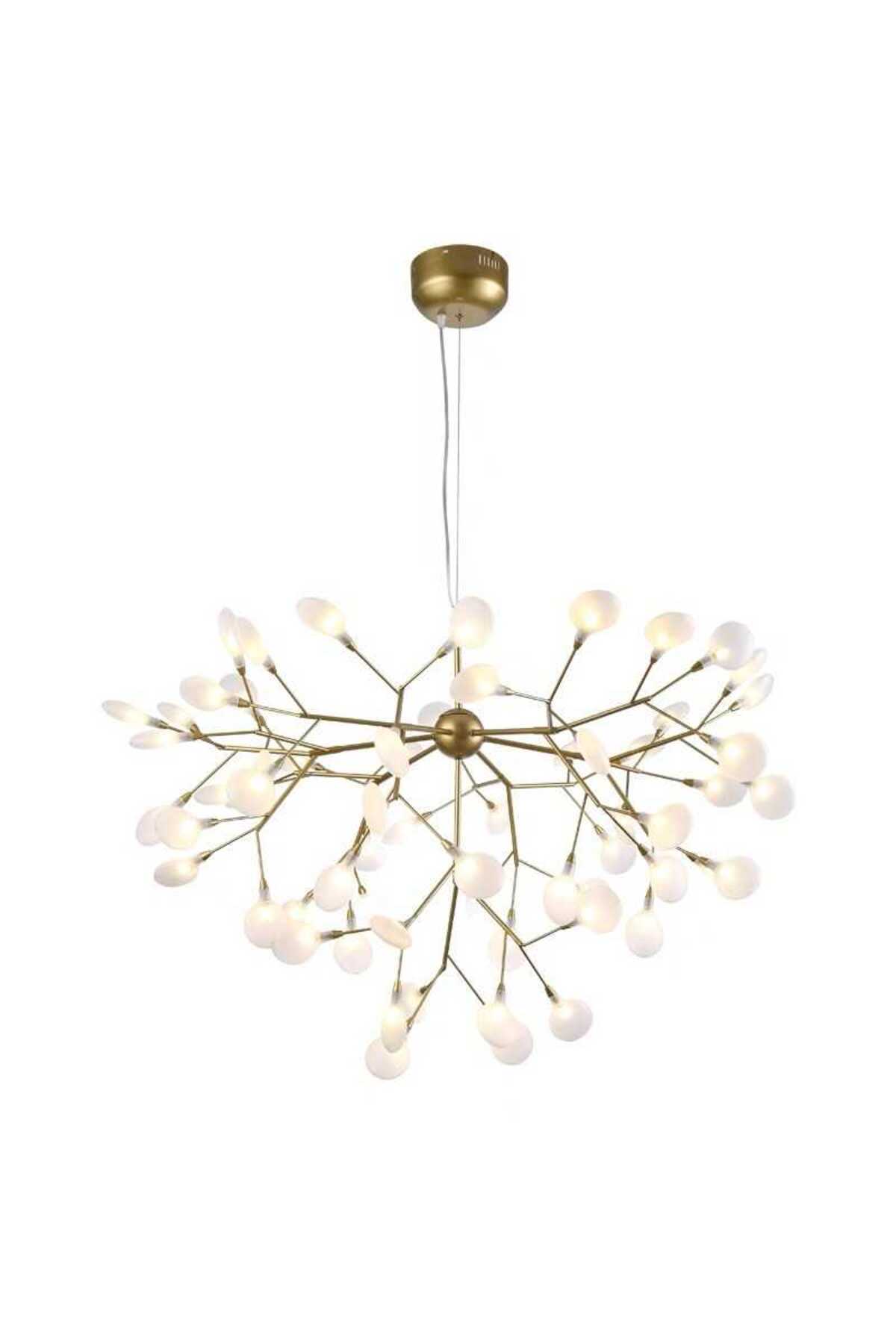 Plafonieră neagră G4, 45 cm, pentru living, dormitor și bucătărie