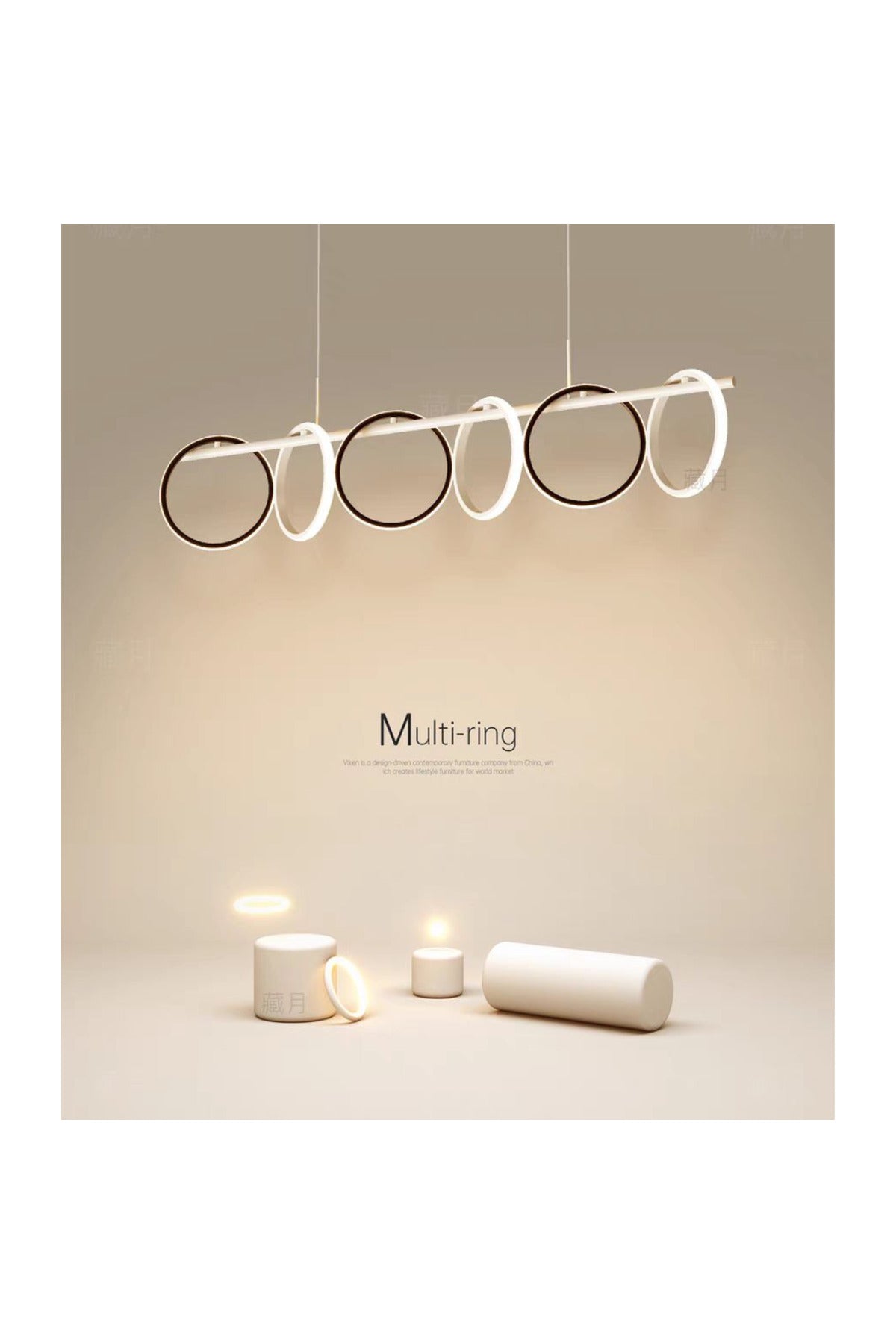 Lustră LED modernă 120 W cu telecomandă, 3000/4000/6500 K