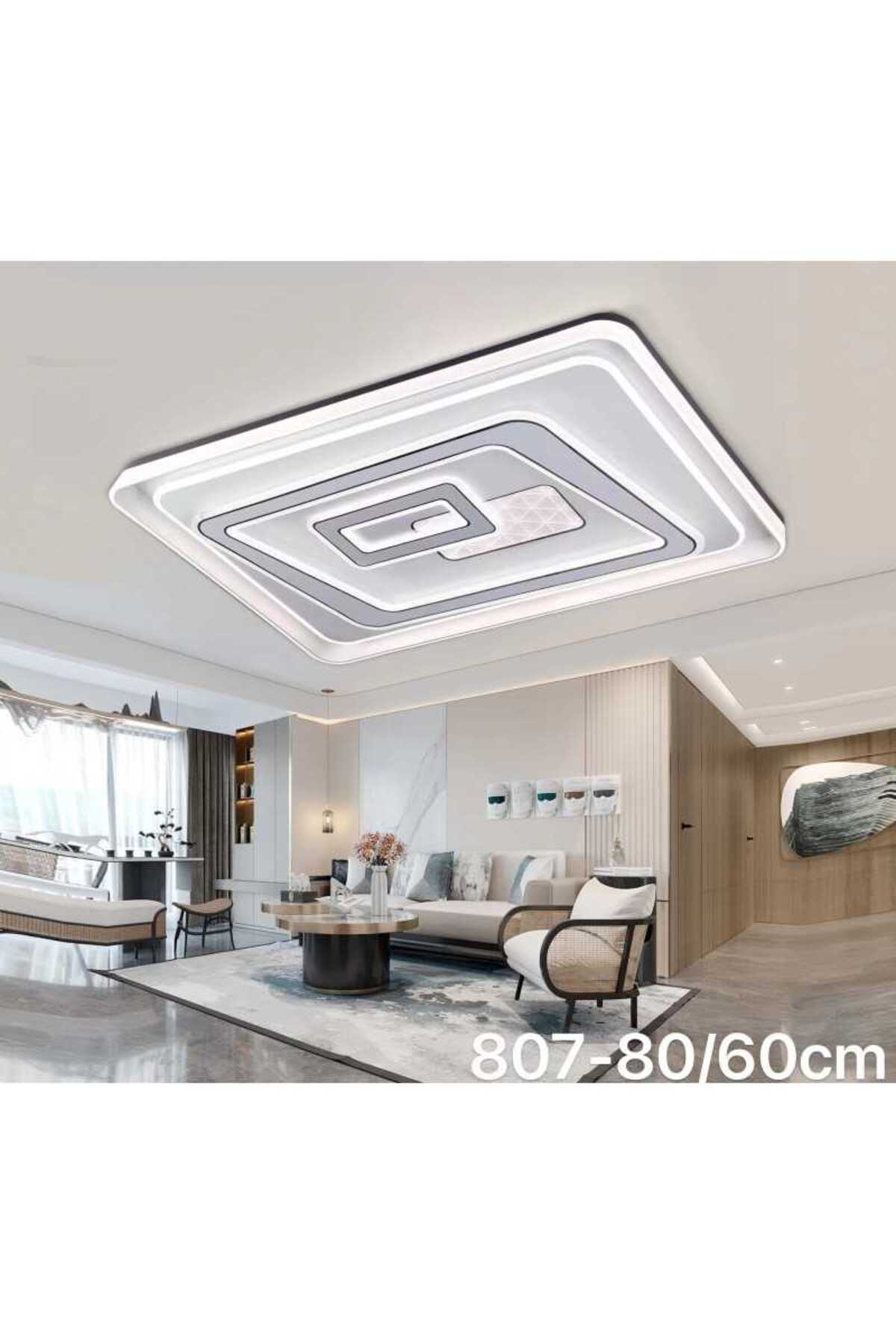 Plafonieră LED 322 W dimabilă, WiFi, cu telecomandă, 78 x 58 cm