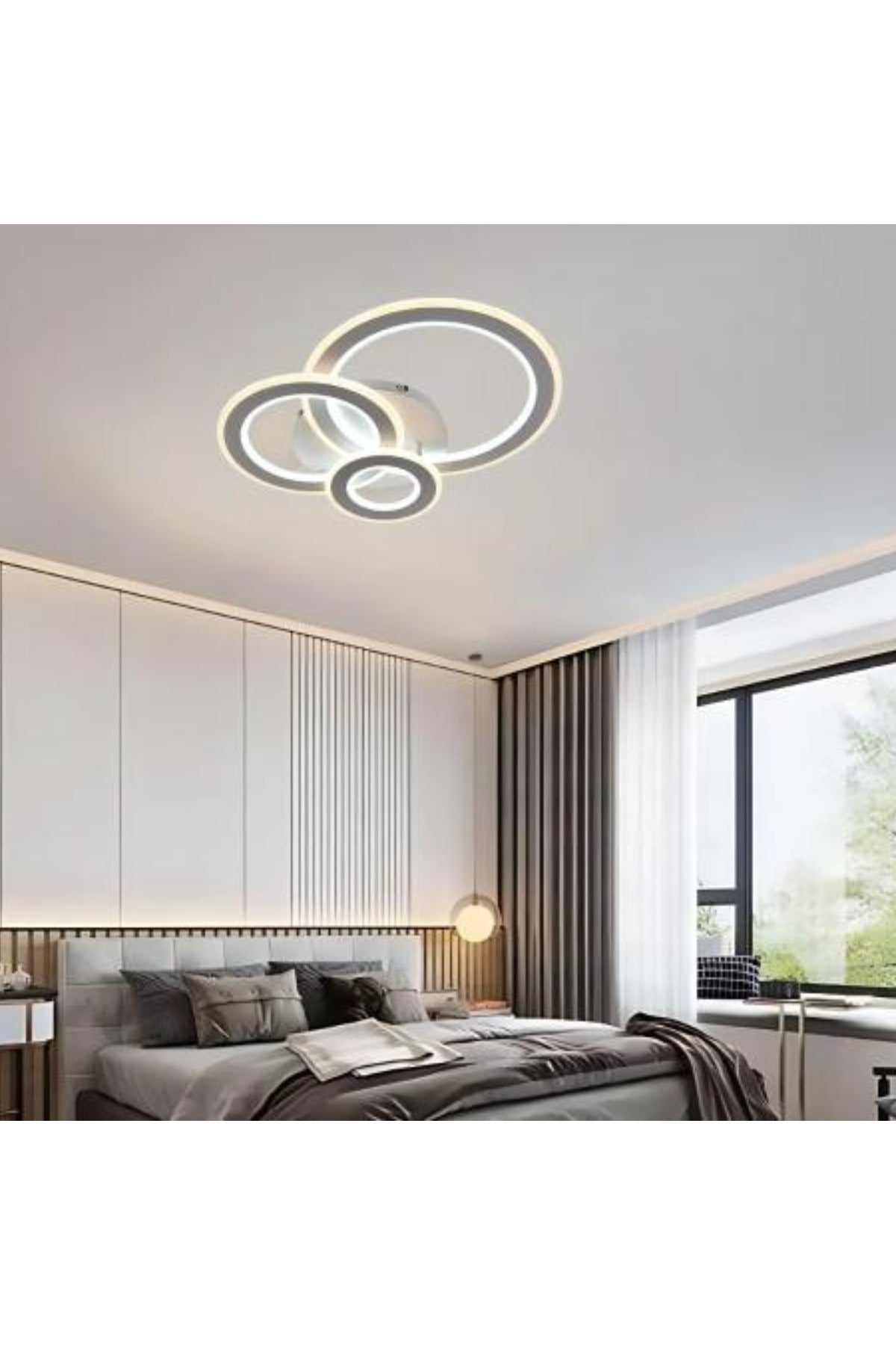 Plafonieră LED albă 52 W, 3 temperaturi de culoare, 3000–6500 K