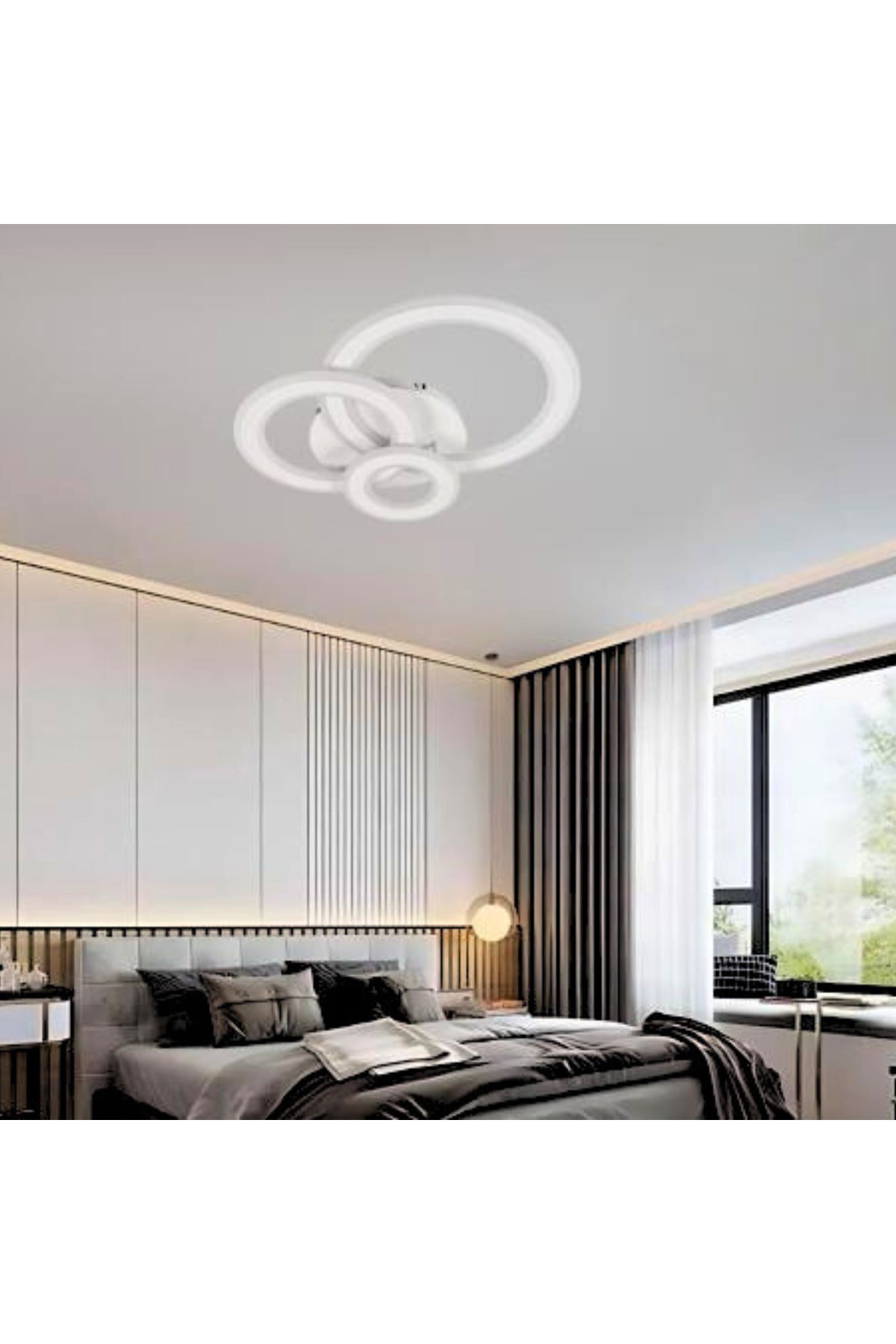 Plafonieră LED albă 52 W, 3 temperaturi de culoare, 3000–6500 K