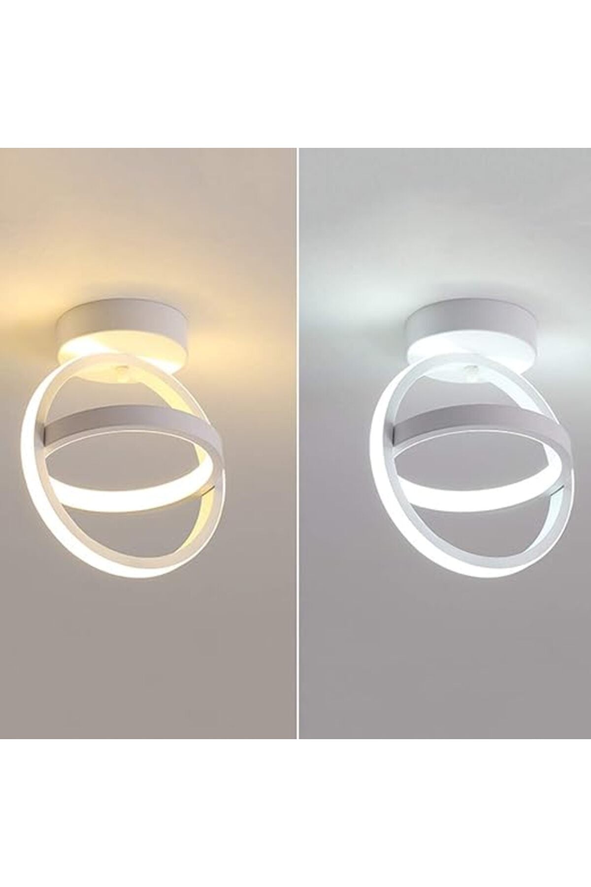 Plafonieră LED albă, 26 W, 1200 lm, 3 culori de lumină, Ø22 cm