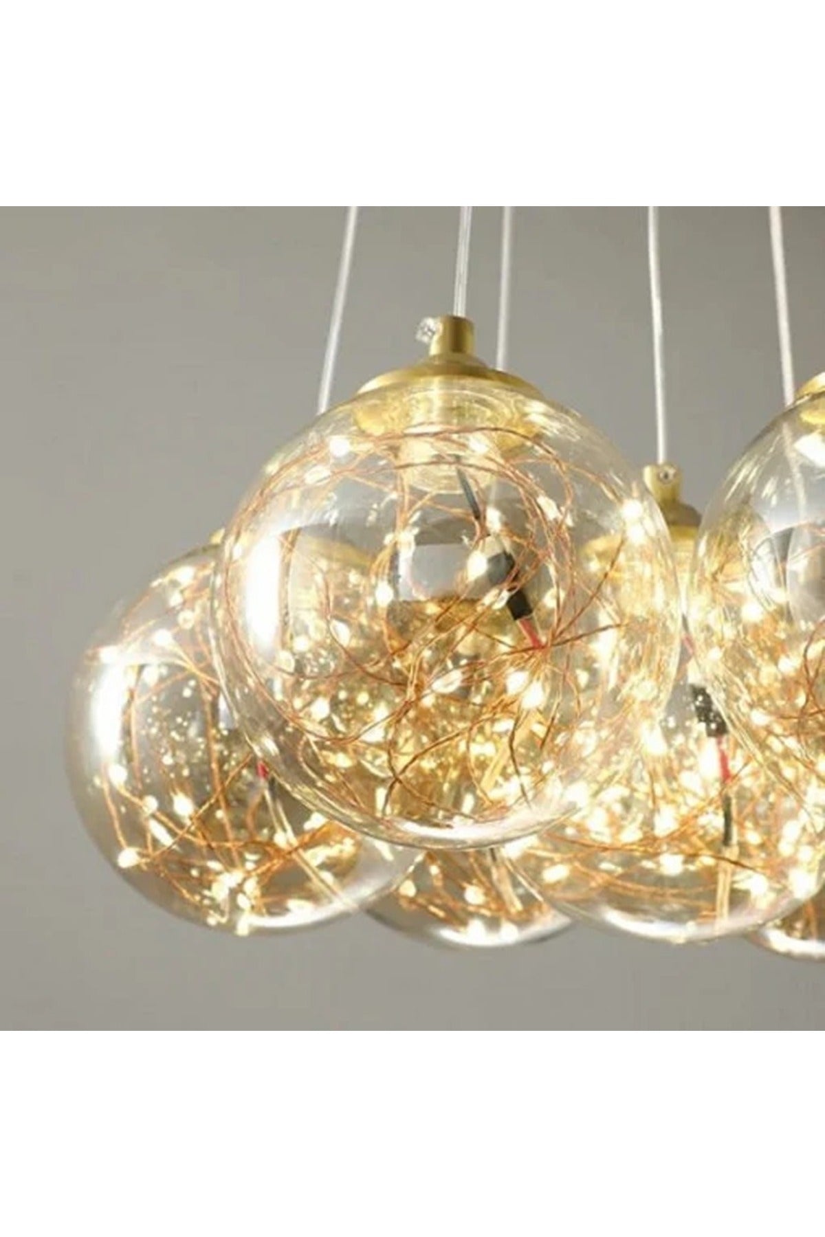 Lustră LED suspendată albă, 13 surse, 3 culori, Ø58 cm