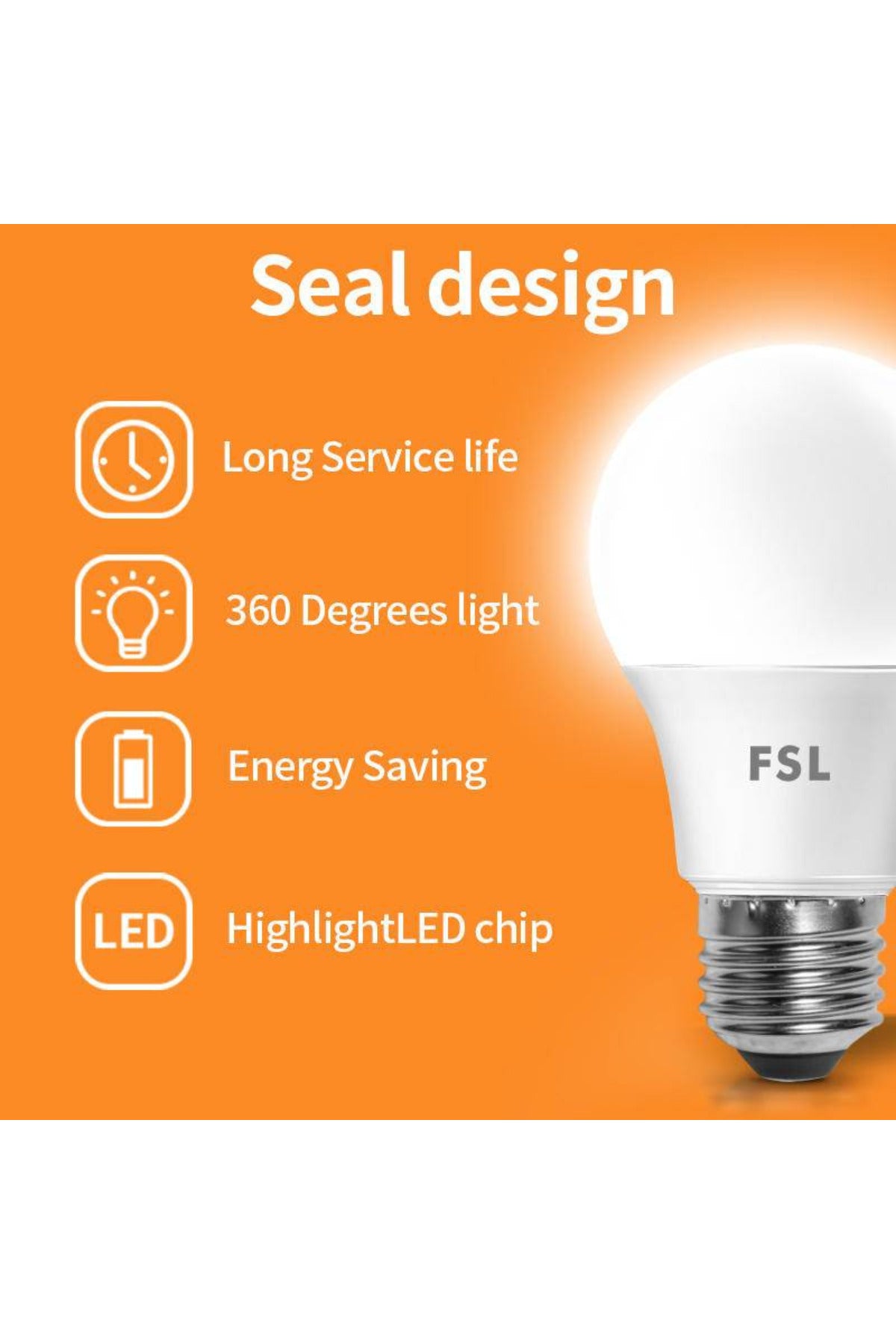 Bec LED A60, 9 W, E27, lumină rece 6500 K, sticlă mată