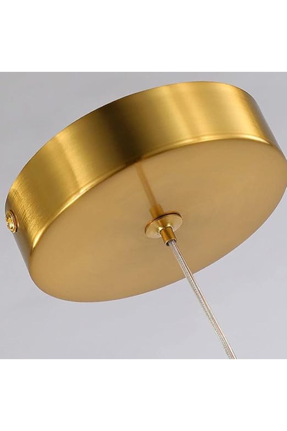 Plafonieră LED aurie 60 cm, dimabilă, Wi-Fi și telecomandă, 3 culori