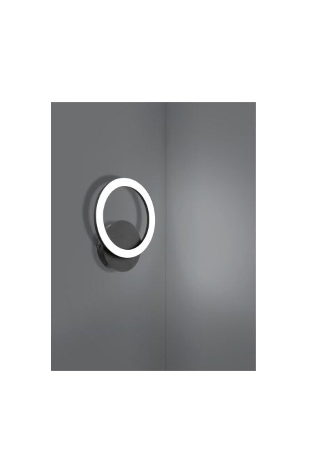 Aplica LED de perete neagră, 12 W, 1200 lm, 3 temperaturi de culoare