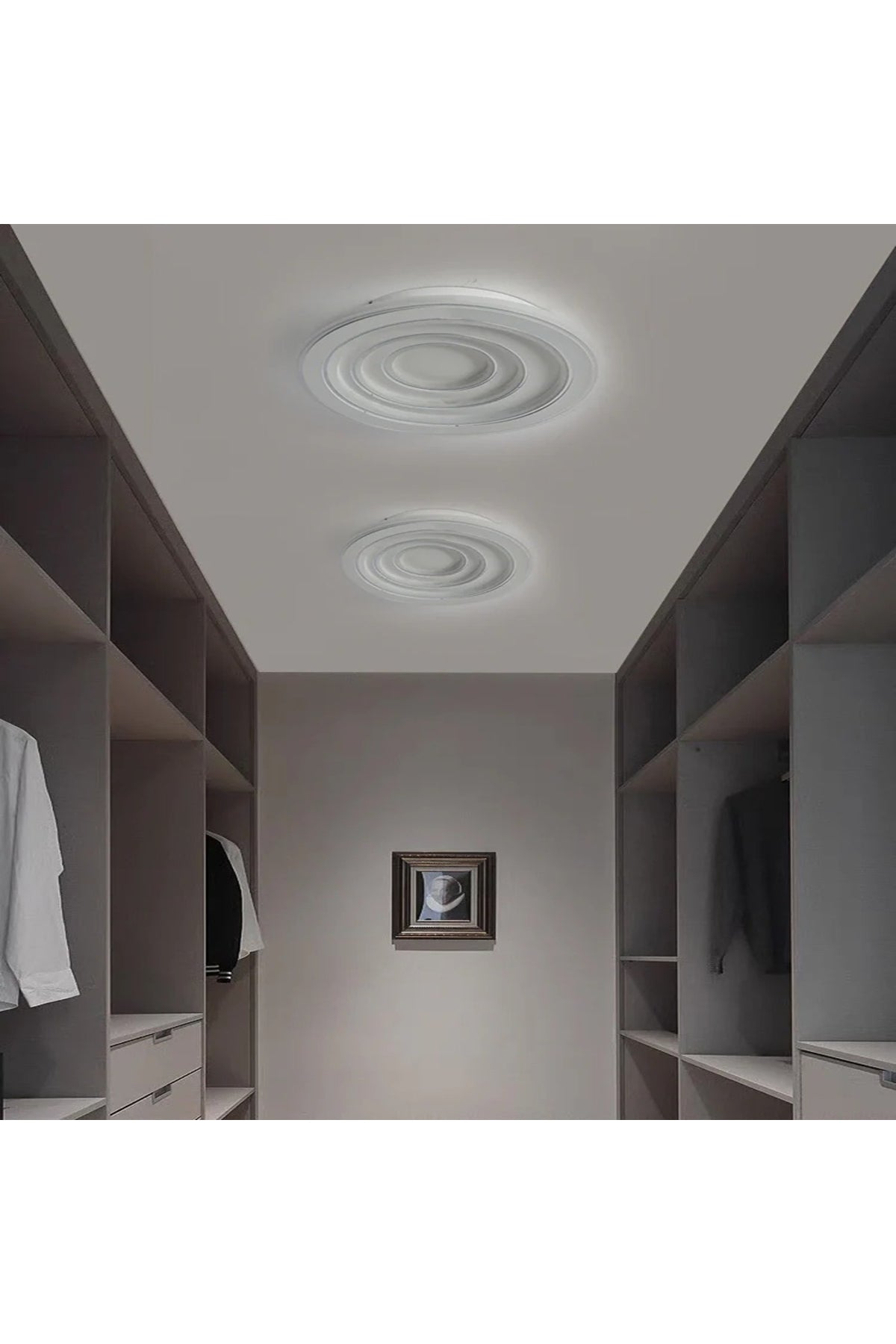 Oglindă LED rotundă pentru baie, 78 cm, Wi-Fi, telecomandă, lumină reglabilă