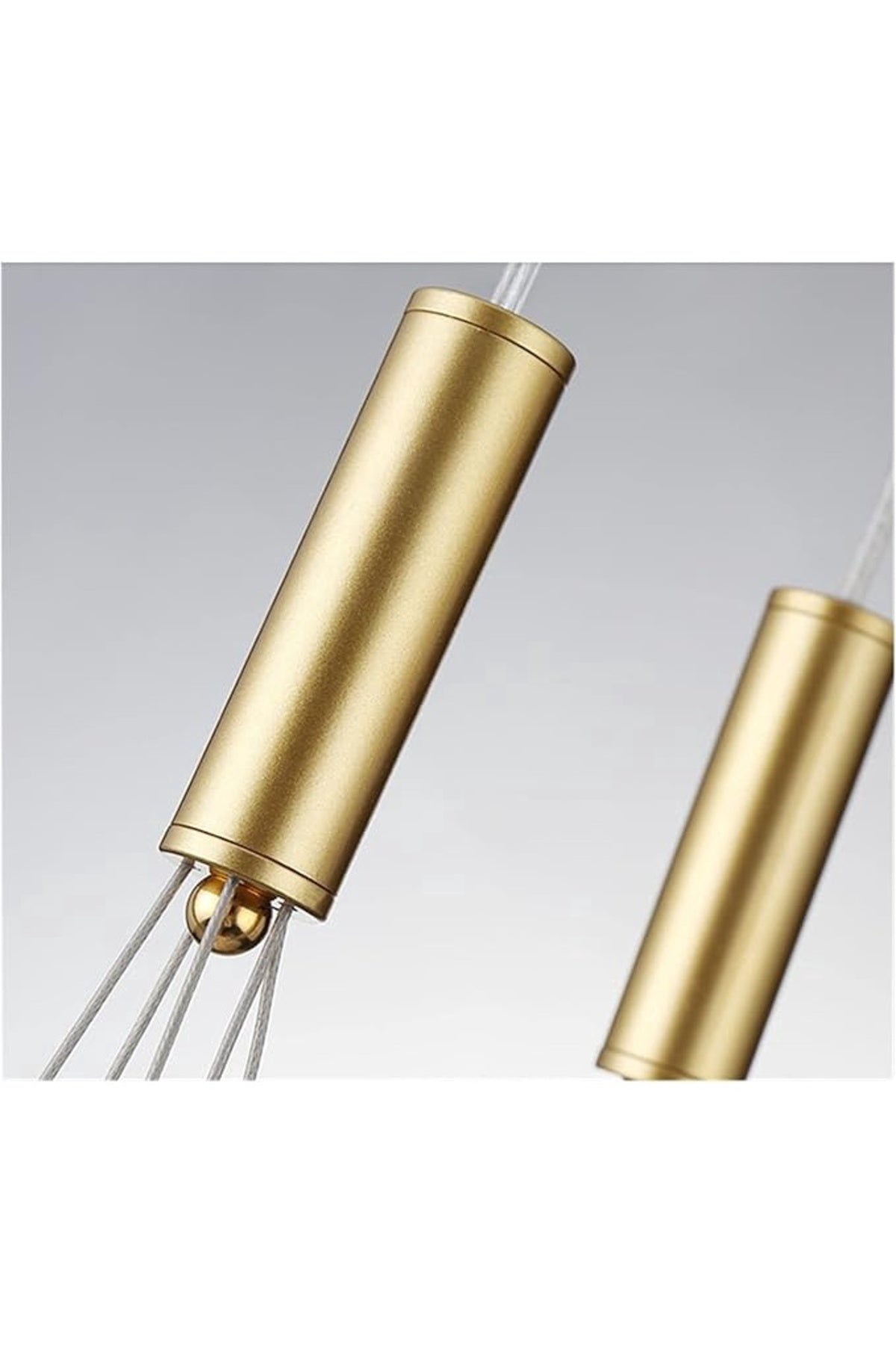 Lustră suspendată LED, 7 surse, 3 culori, finisaj mat, 42x100 cm