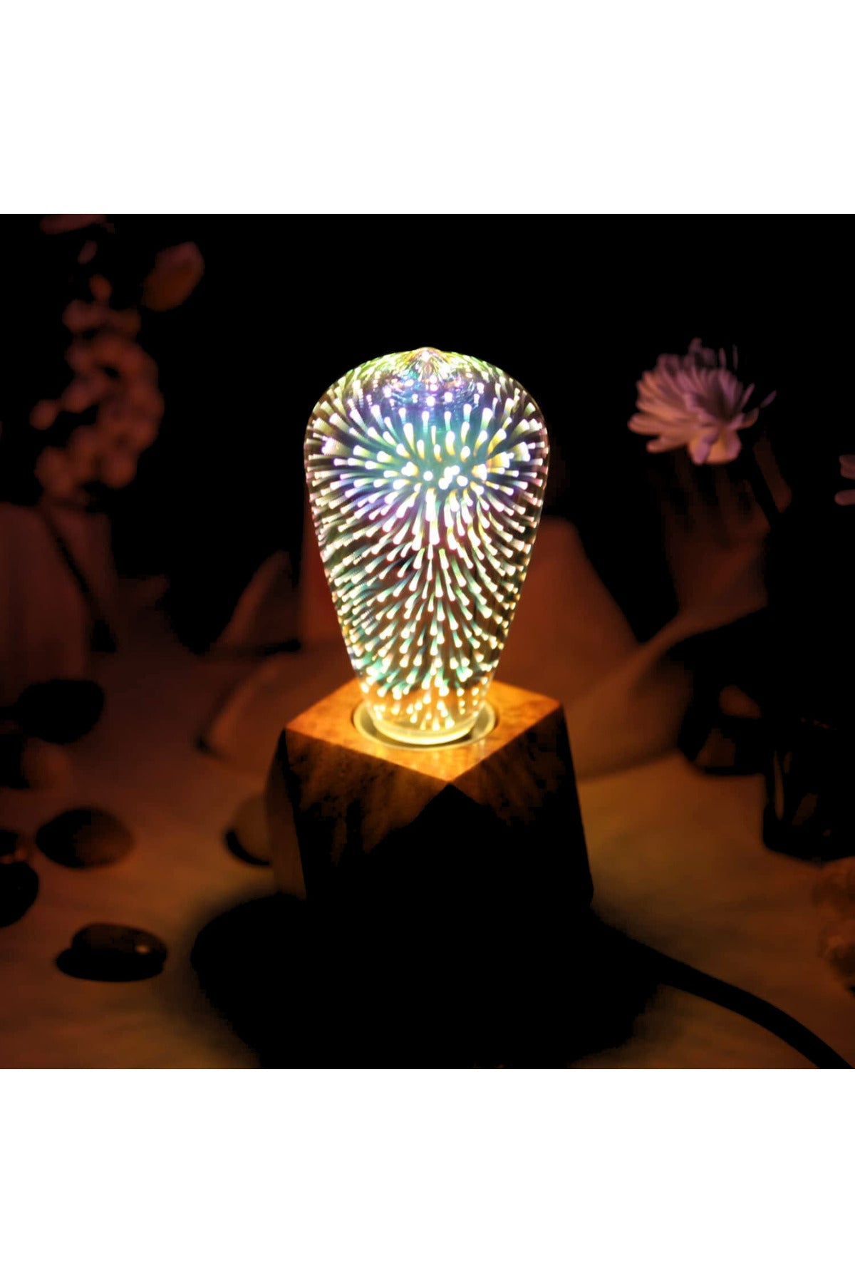 Bec LED decorativ ST64 cu efect Infinity, E27, 4 W