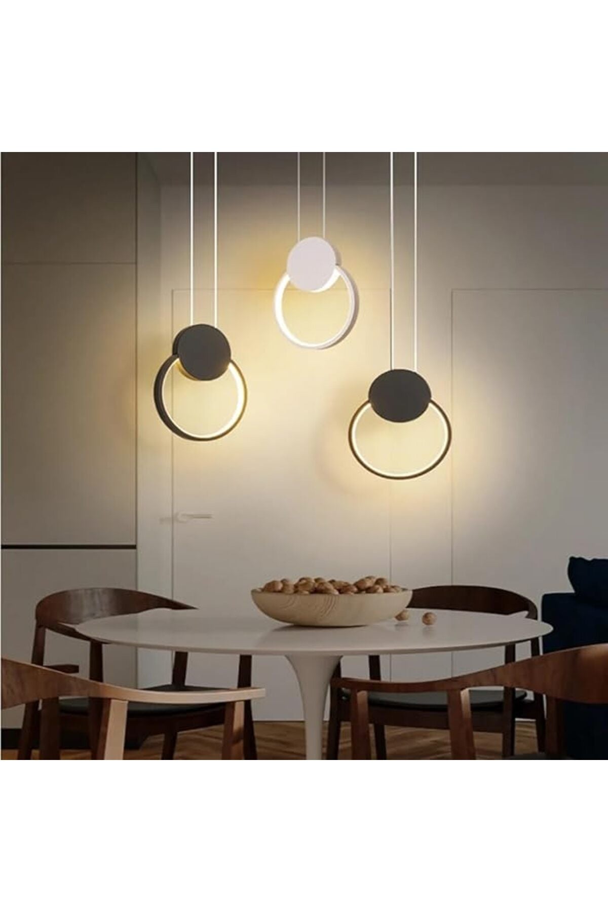 Plafonieră LED albă 12 W, 3 culori de lumină, metal și acril