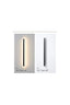 Aplica LED de perete pentru exterior, 180 cm, 44 W, IP65, 3 culori, neagră