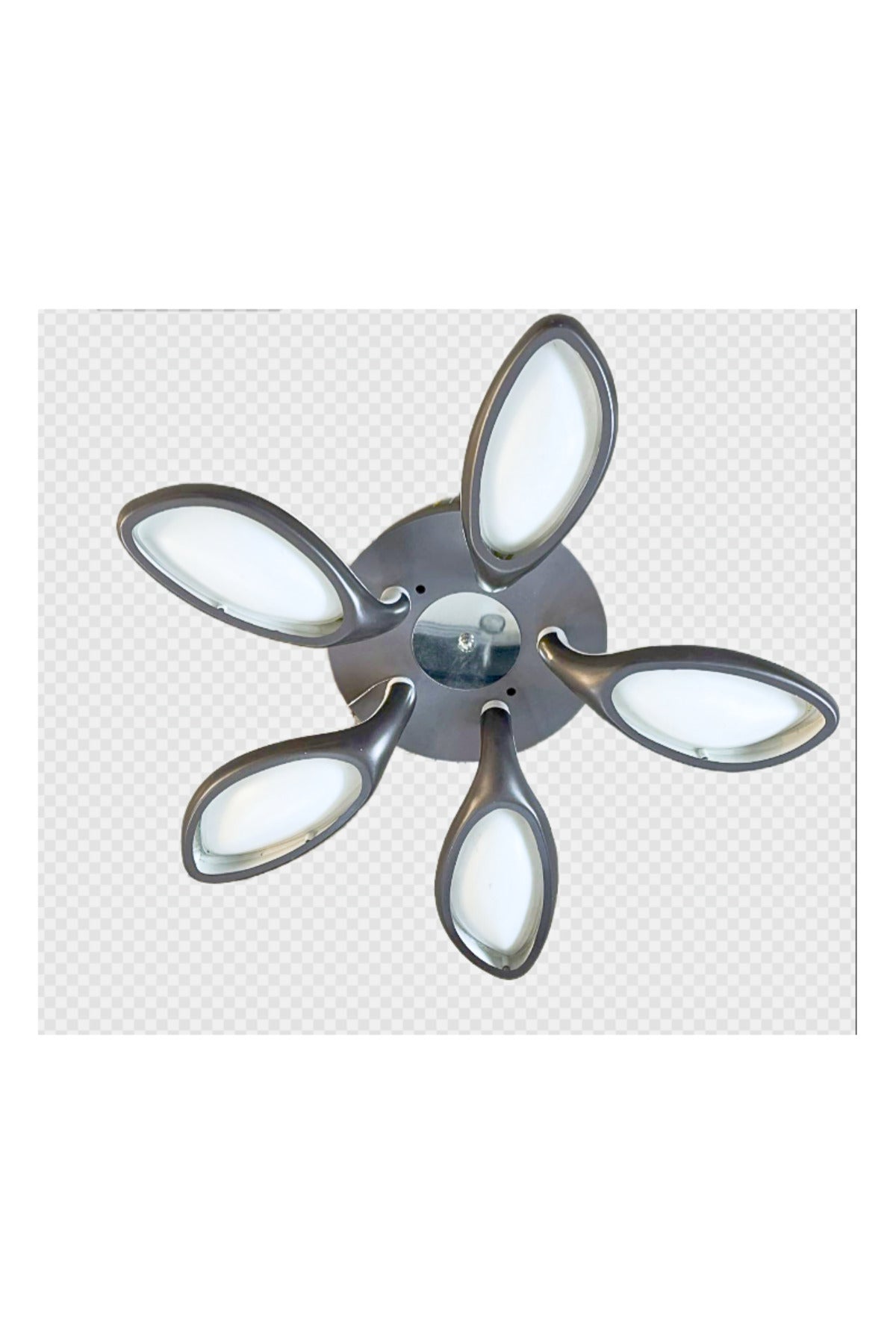 Plafonieră LED 80 W neagră, 5 surse, 3 temperaturi de culoare