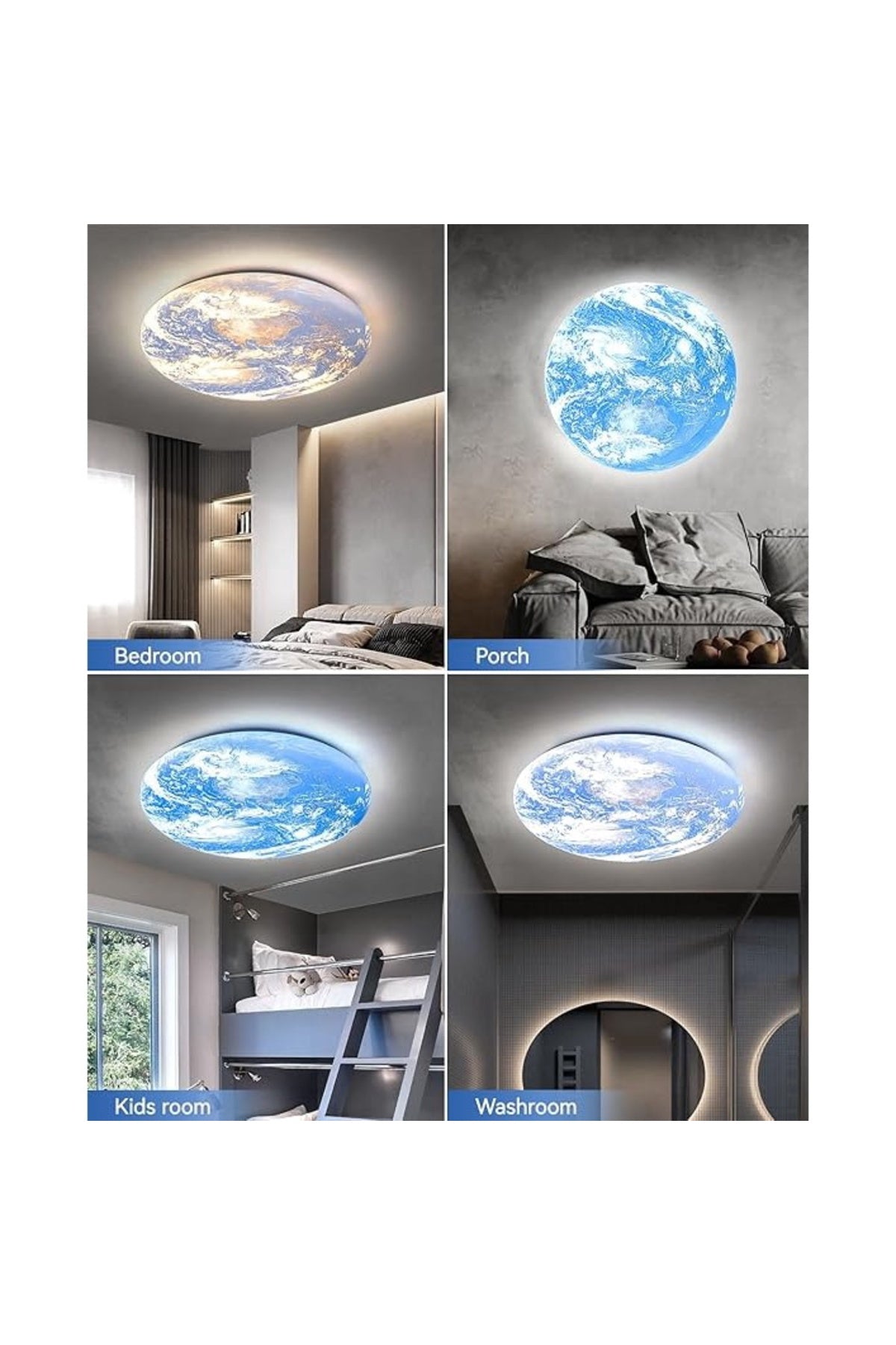 Plafonieră LED rotundă, Ø50 cm, 80 W, 8000 lm, 3 culori de lumină