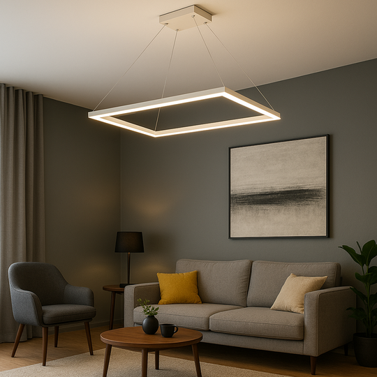Pendul LED alb, 60 × 30 cm, cu telecomandă