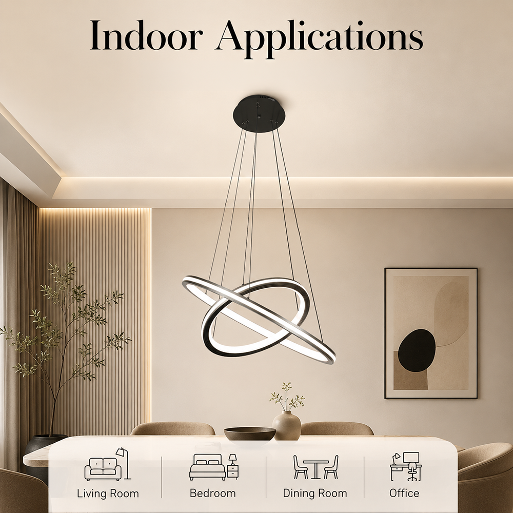 Plafonieră LED 98 W, Wi-Fi, telecomandă, 3 culori de lumină, 3500 lm