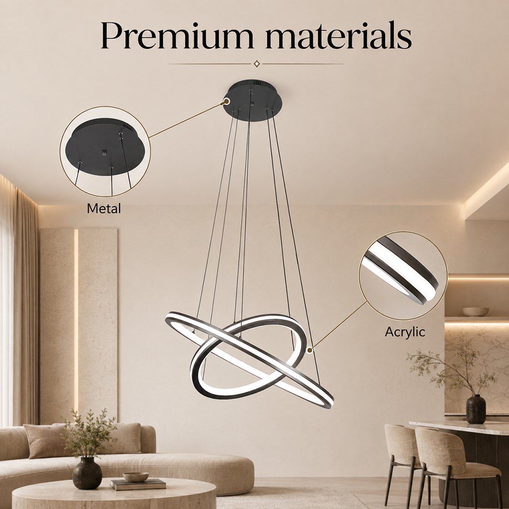 Plafonieră LED 98 W, Wi-Fi, telecomandă, 3 culori de lumină, 3500 lm