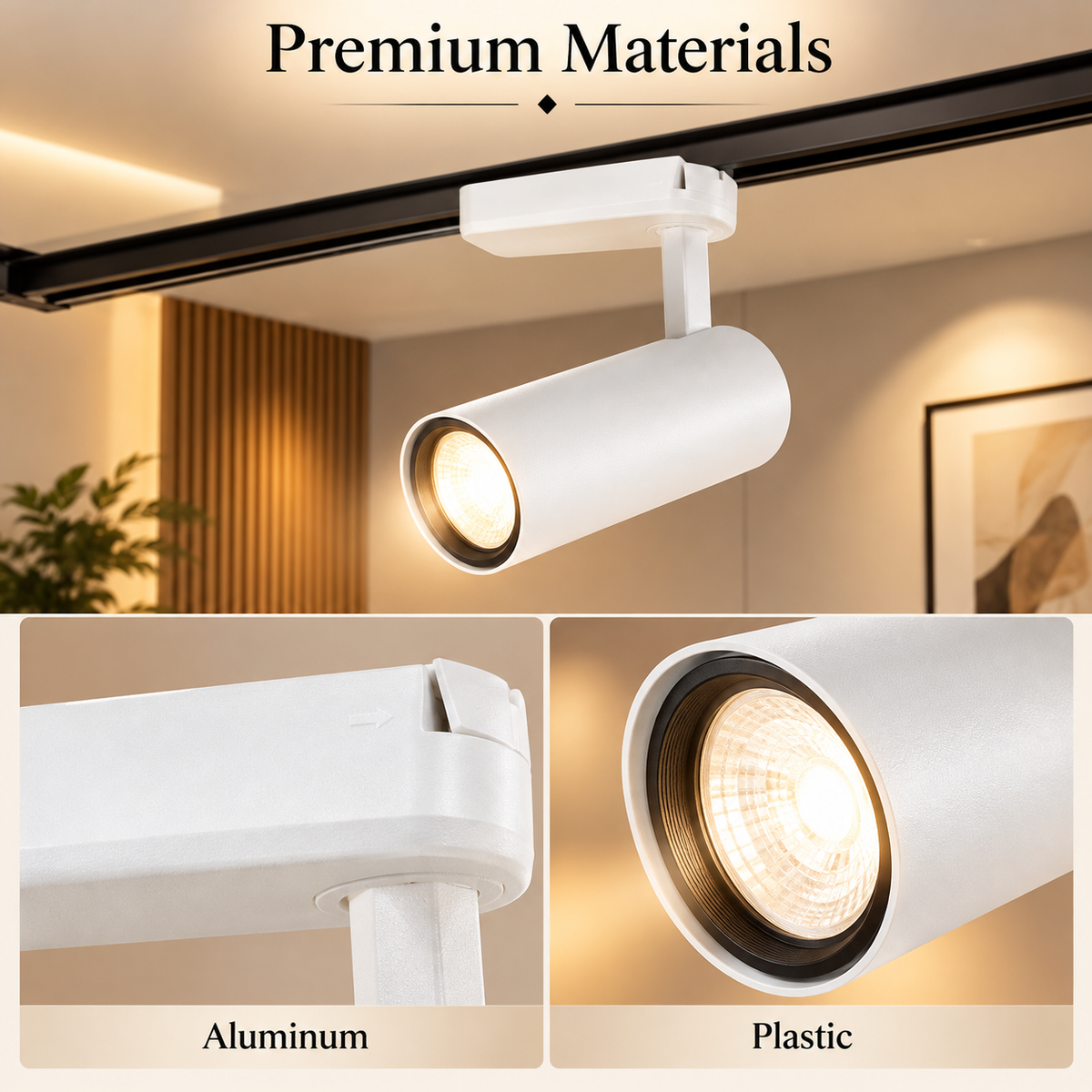 Proiector LED 35 W, lumină albă rece 6500 K, carcasă albă