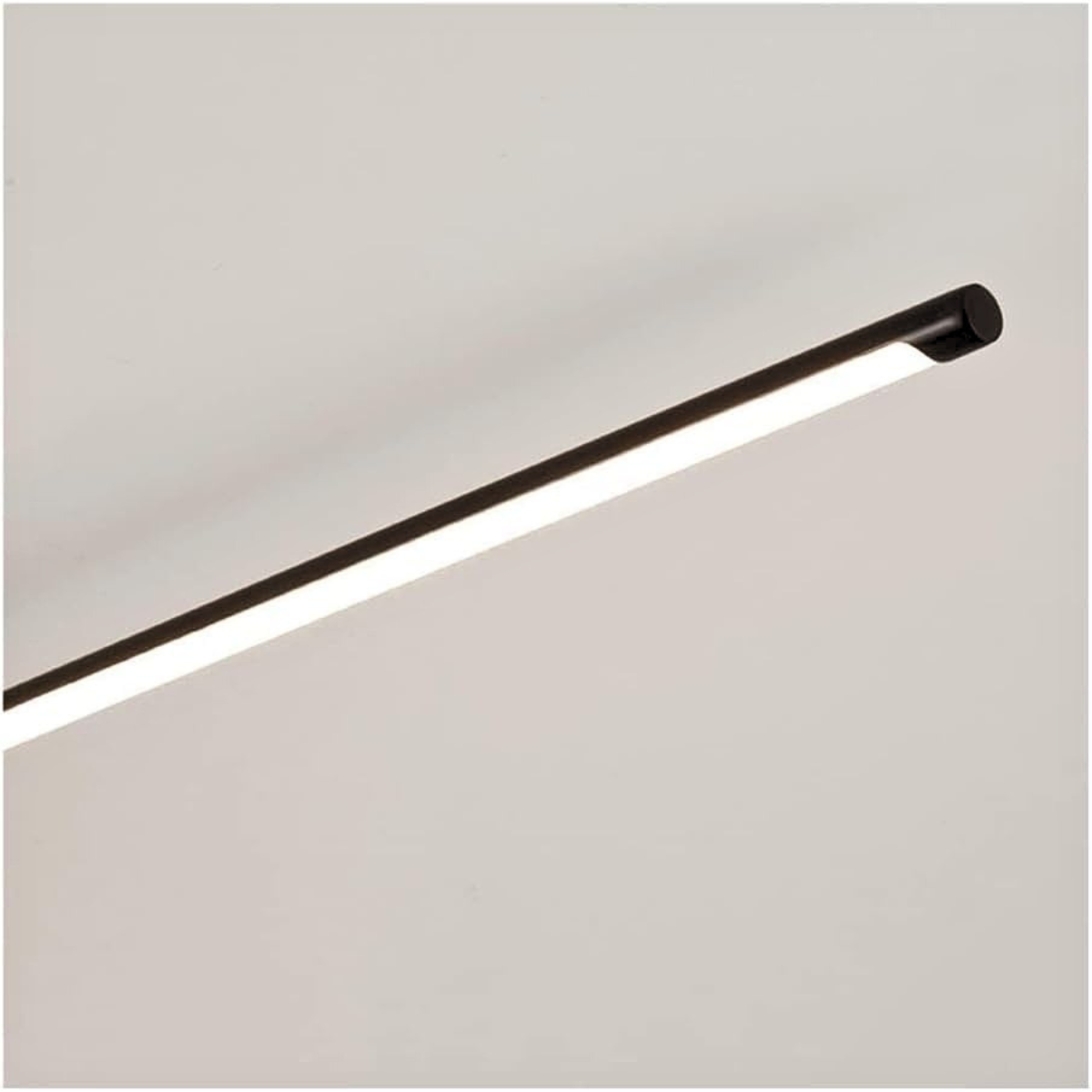 Plafonieră LED liniară neagră, 60 cm, 24 W, 3 culori de lumină