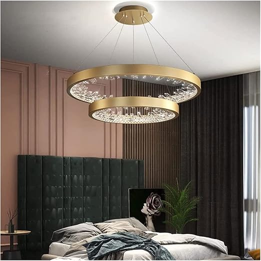 Plafonieră LED aurie 126 W, dimabilă, Wi-Fi, telecomandă, 3 culori de lumină