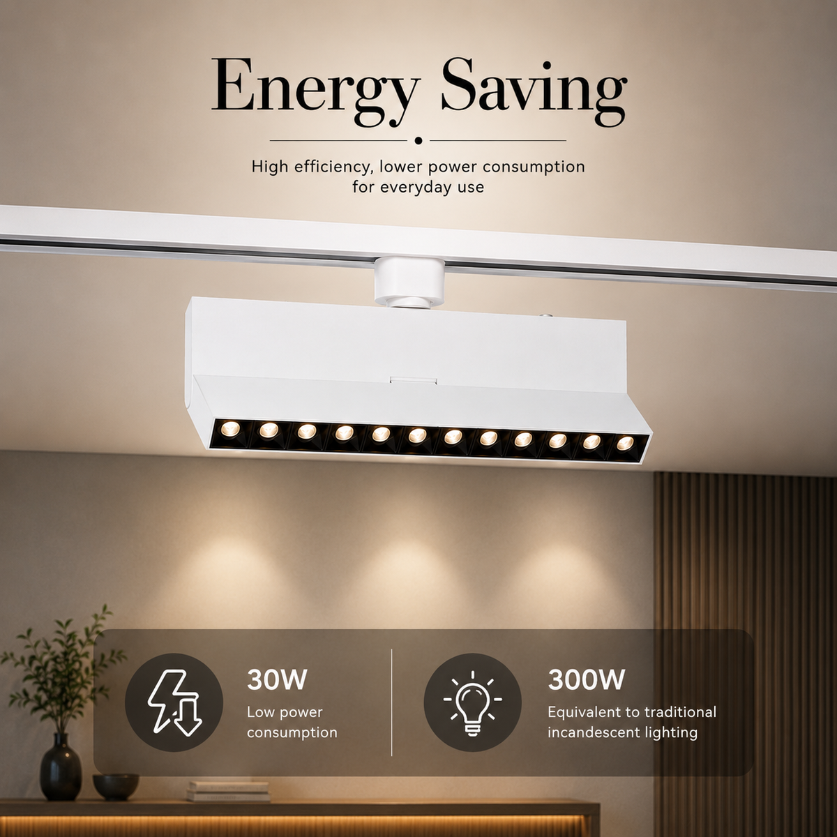 Proiector LED pentru șină FSL FST932, 30 W, 4000 K, negru