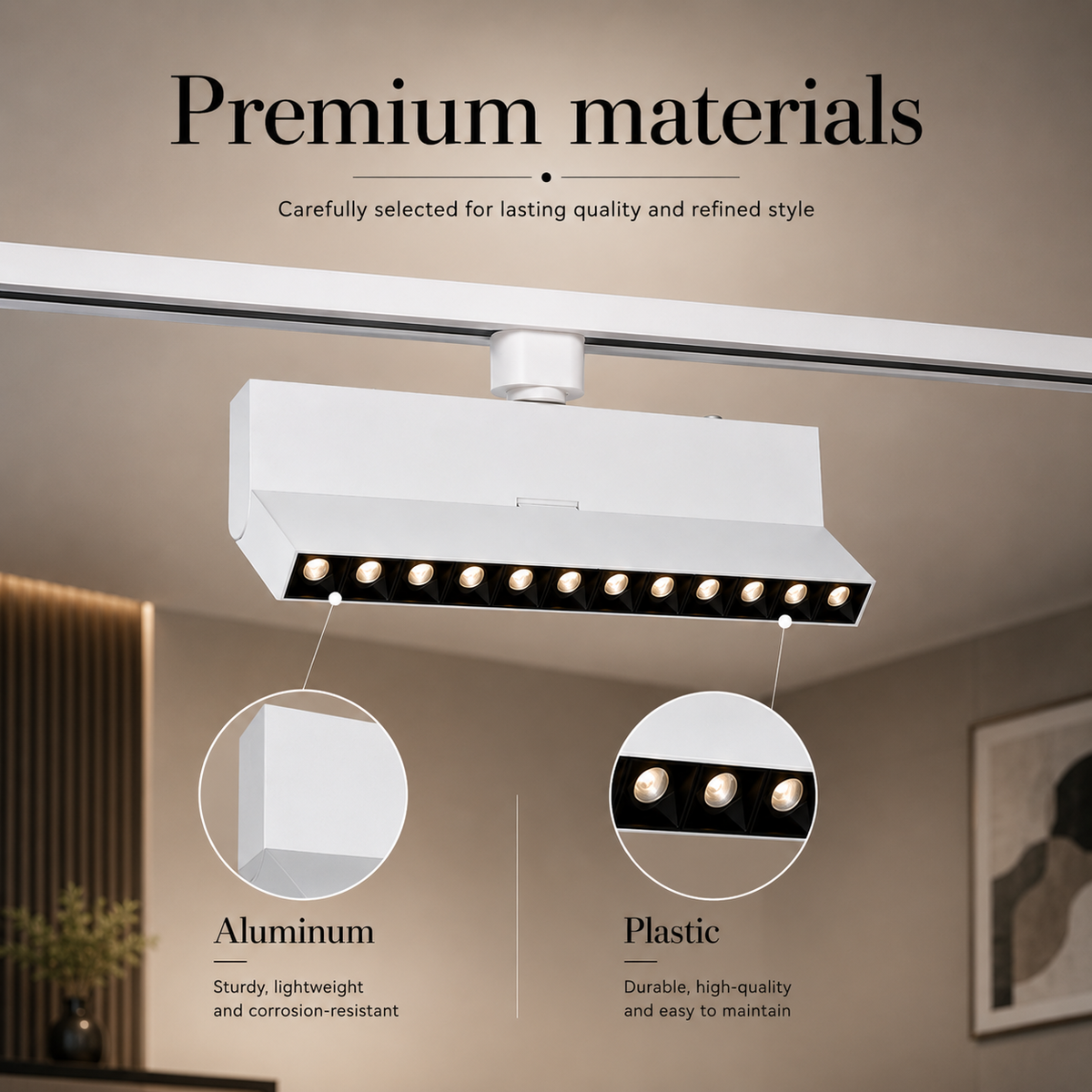 Proiector LED pentru șină FSL FST932, 30 W, 4000 K, negru