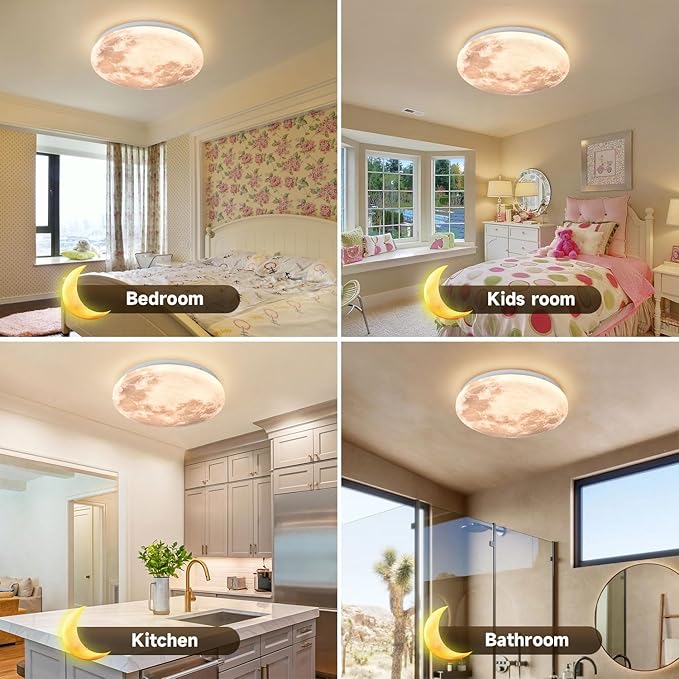 Plafonieră LED Luna Ø50 cm, 24 W, 2000 lm, 3 culori de lumină