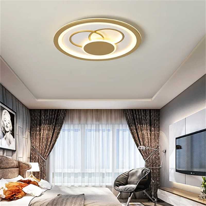 Plafonieră LED dimabilă 50 cm, Wi-Fi, telecomandă, 3 culori de lumină