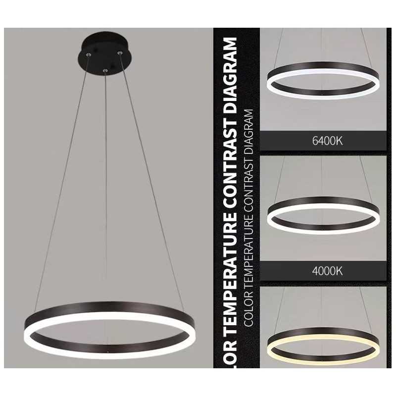Plafonieră LED culoare cafea, Ø40 cm, dimabilă, Wi-Fi și telecomandă