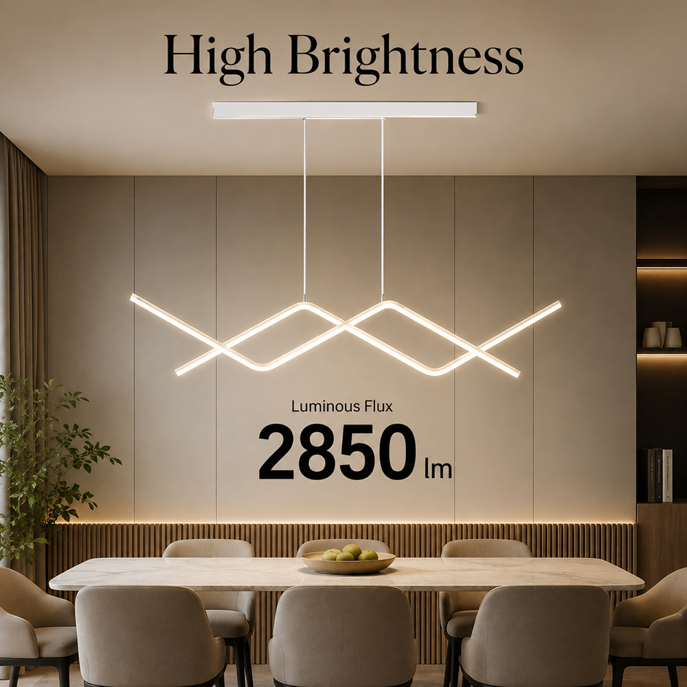 Plafonieră LED albă, 60 cm, reglabilă, cu Wi-Fi și telecomandă