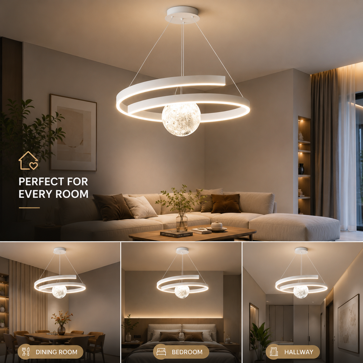 Plafonieră LED dimabilă cu telecomandă, albă, 48 × 100 cm